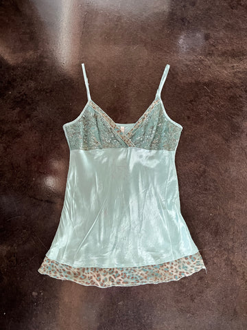 teal cheetah cami