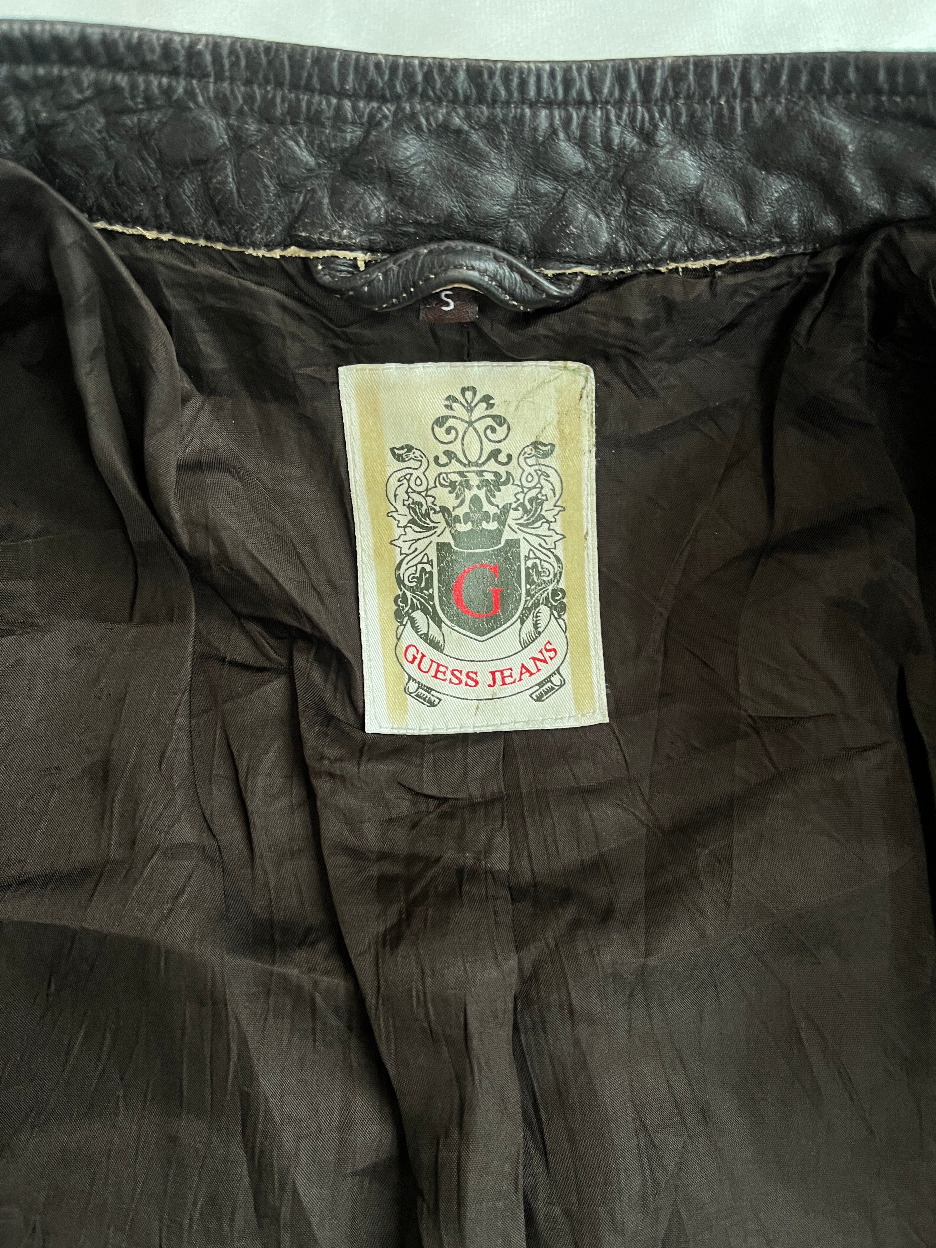 guess leather jacket