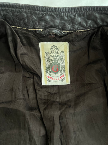 guess leather jacket