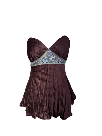 mermaid tie back top