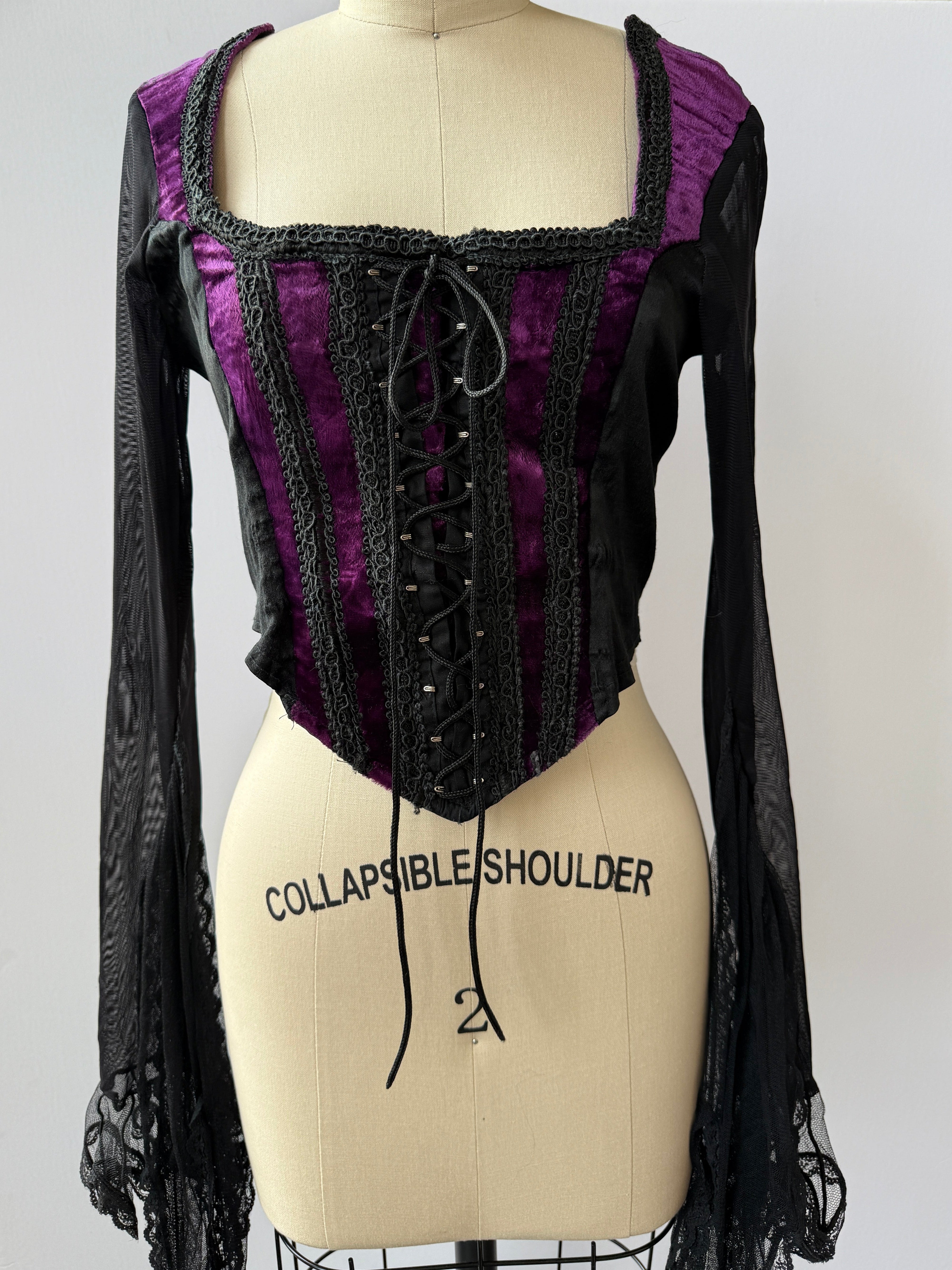 raven corset top