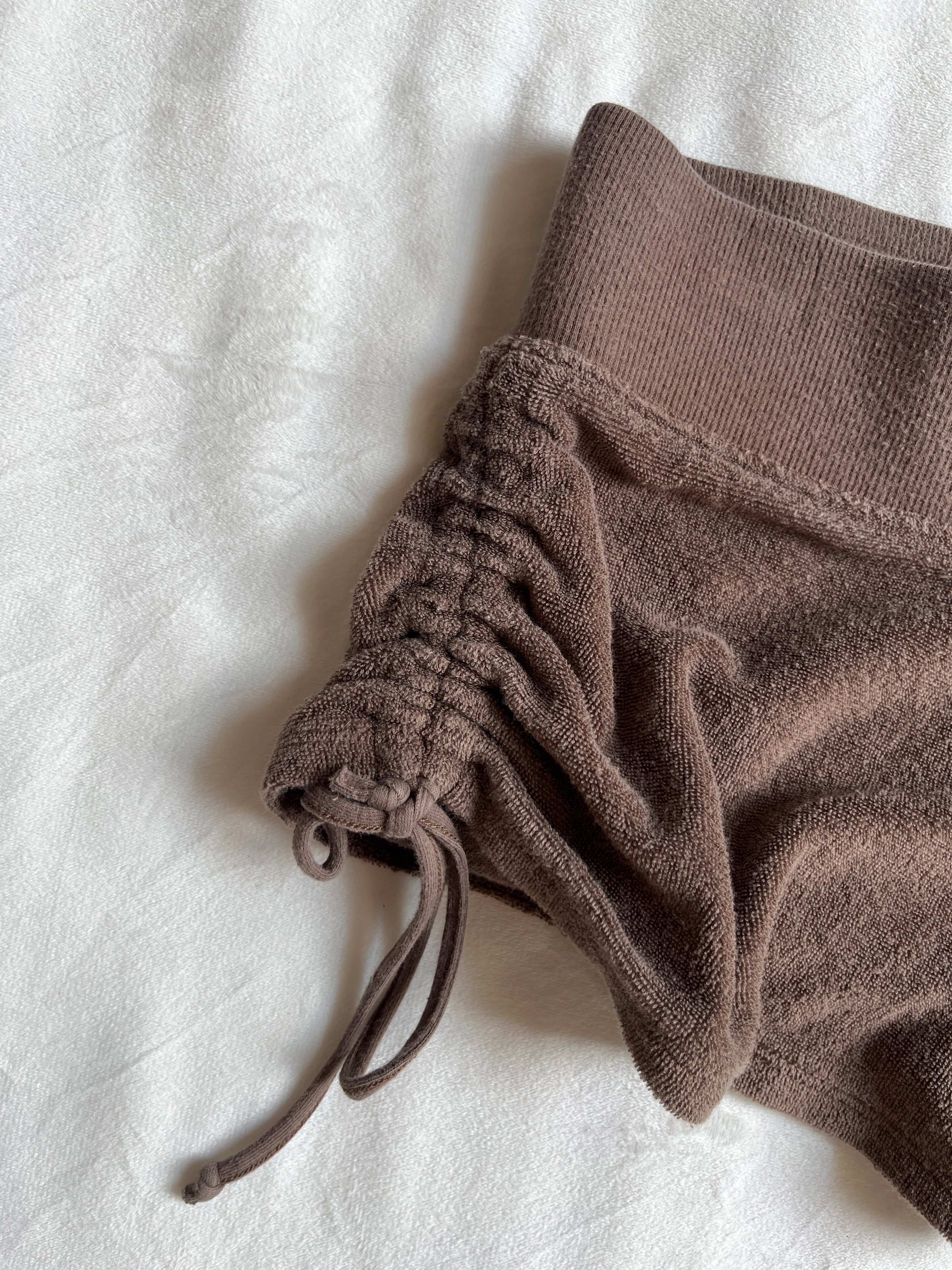 express terrycloth shorts 🤎