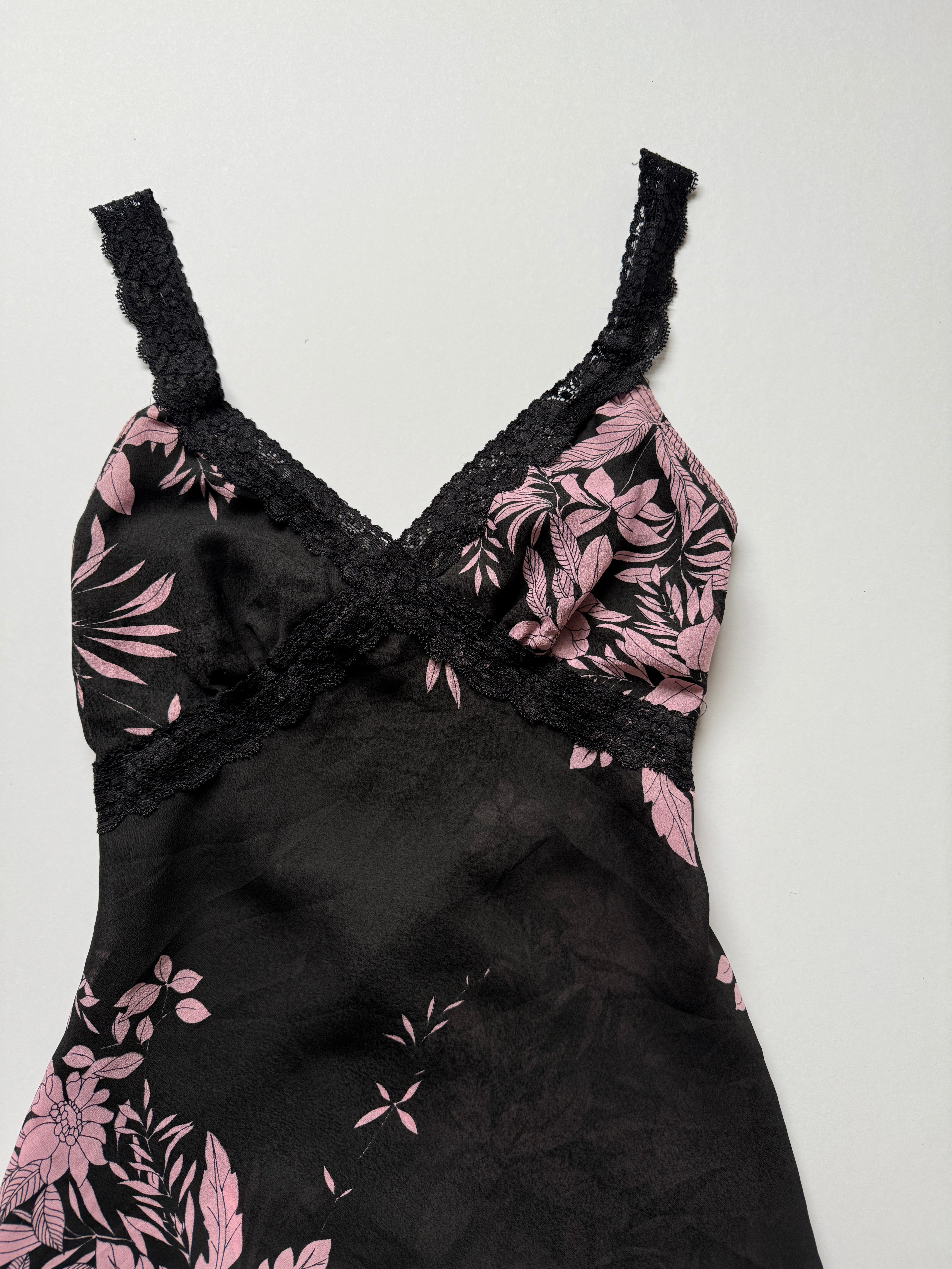 black floral tie back