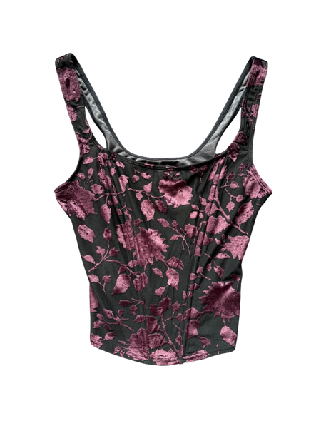 velvet burnout top