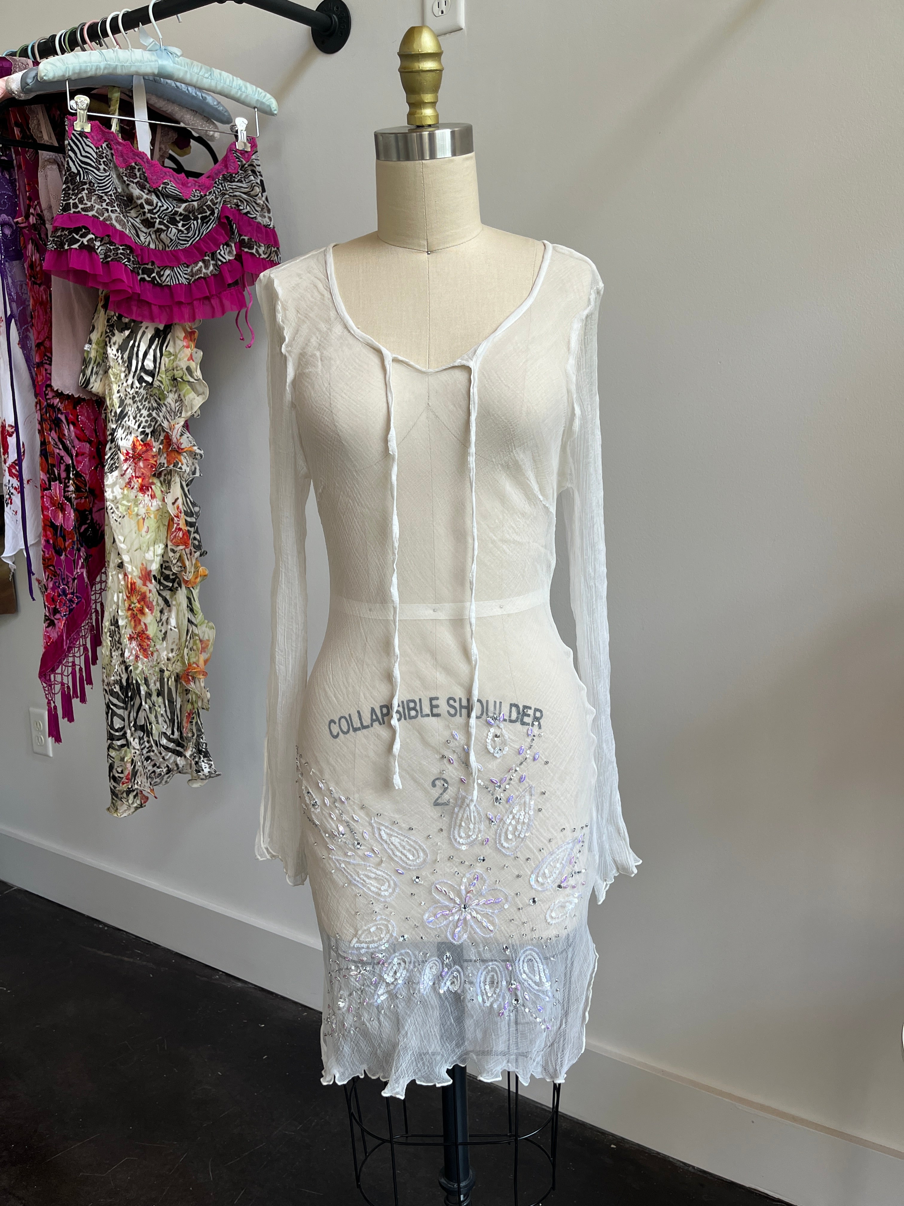 beaded beach coverup🪽