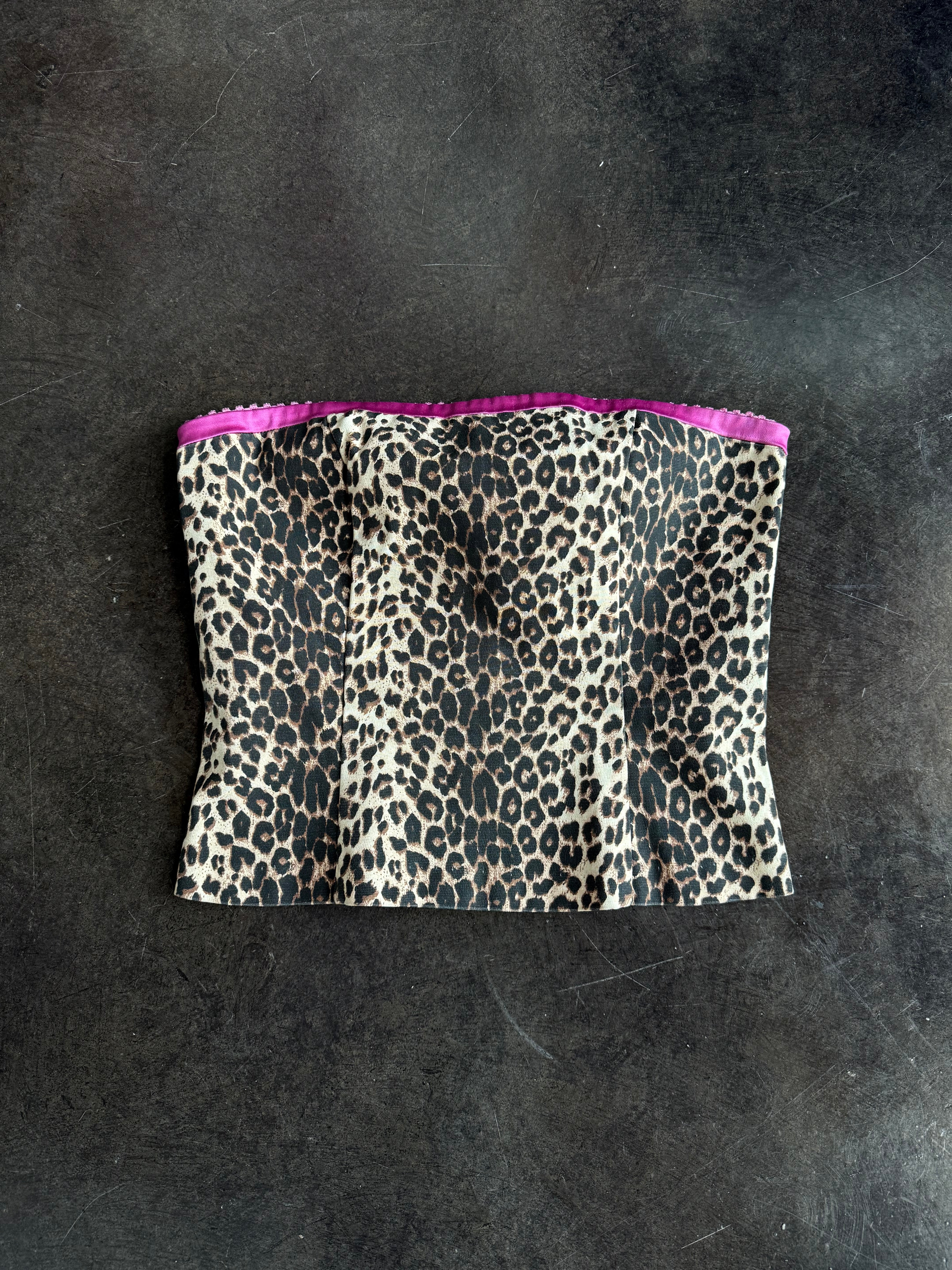 cheetah tube top