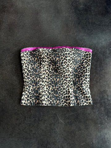 cheetah tube top