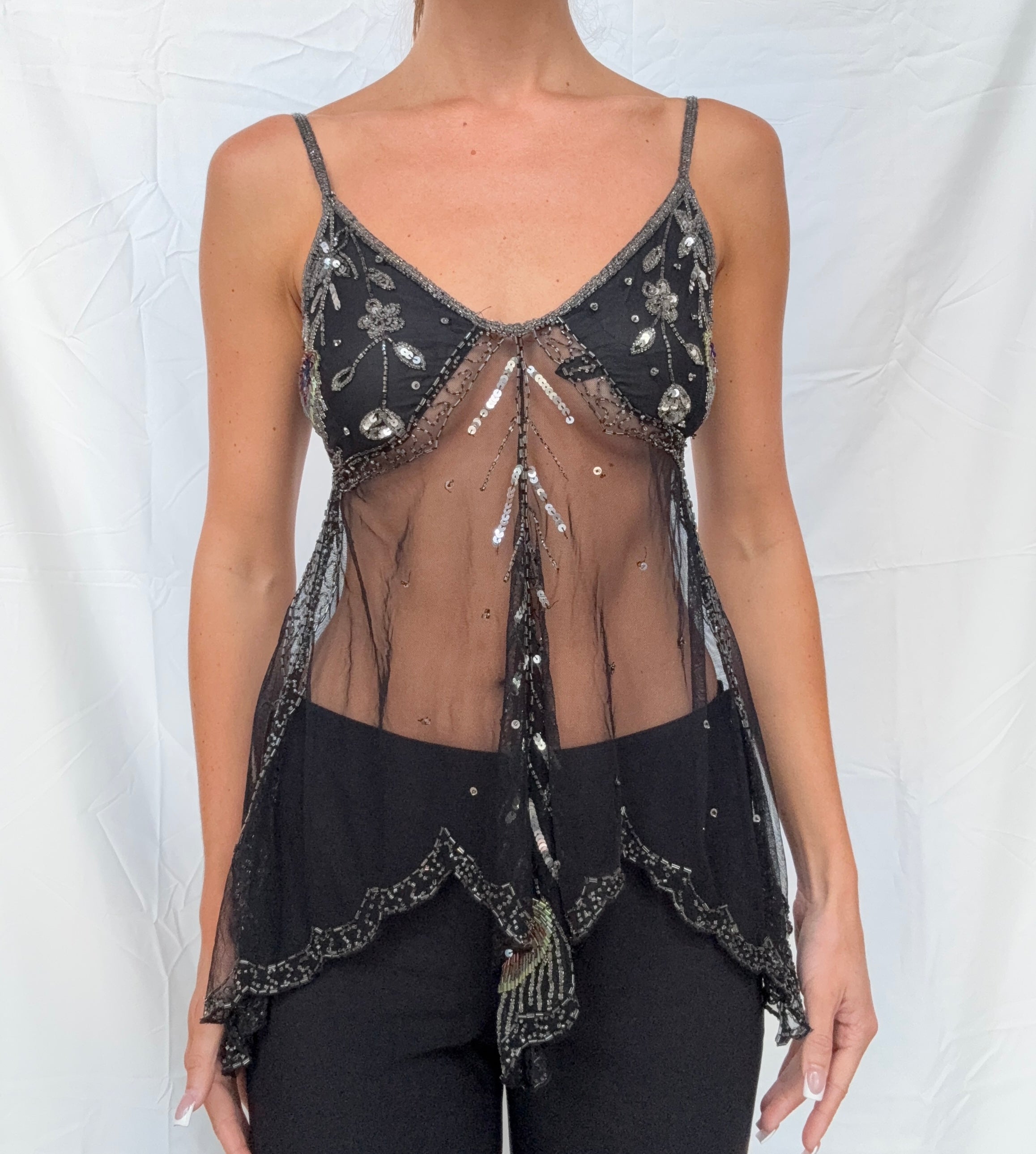 euro beaded top