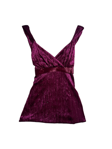 velvet tie back cami🍇