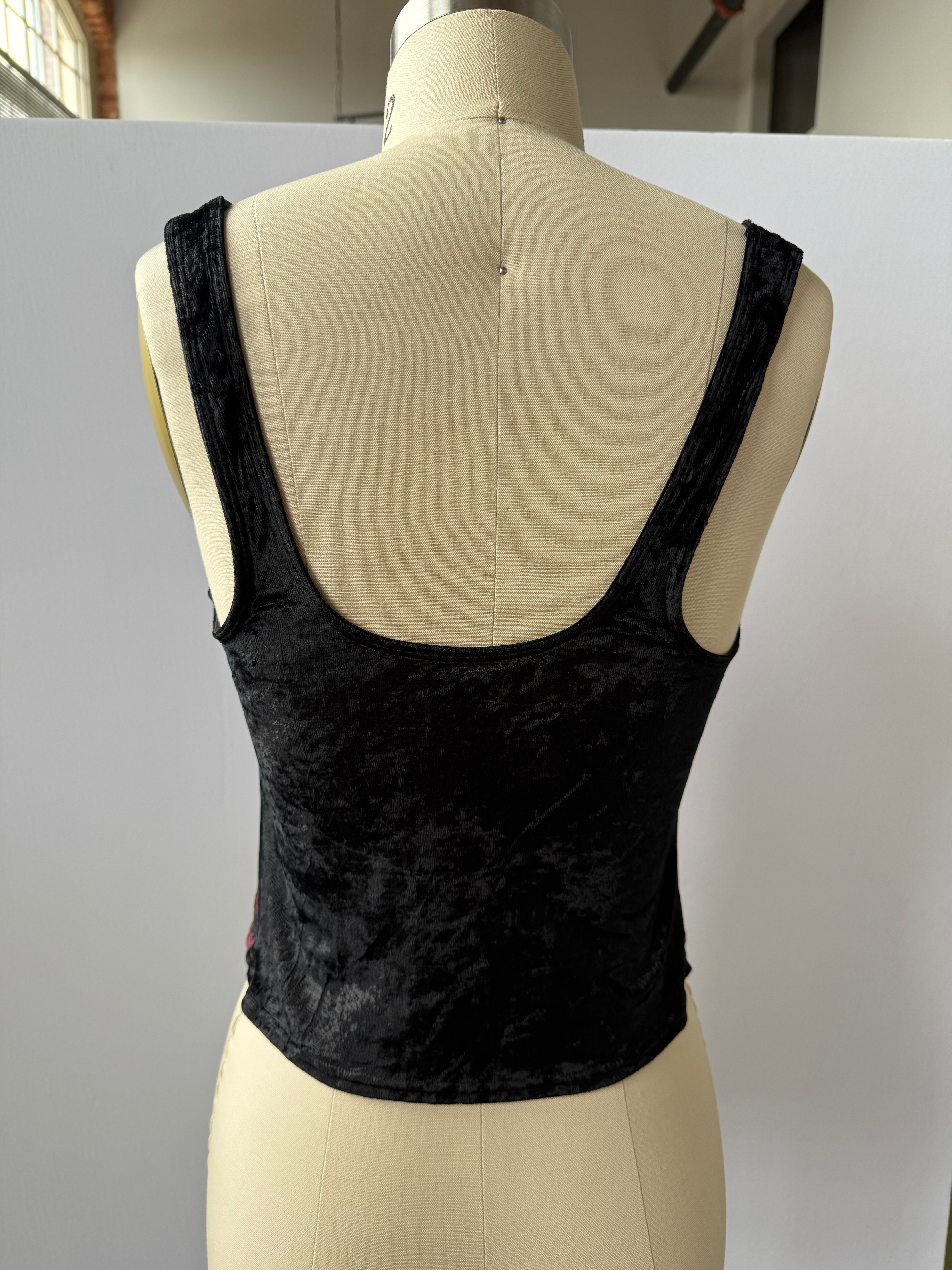 velvet burnout top