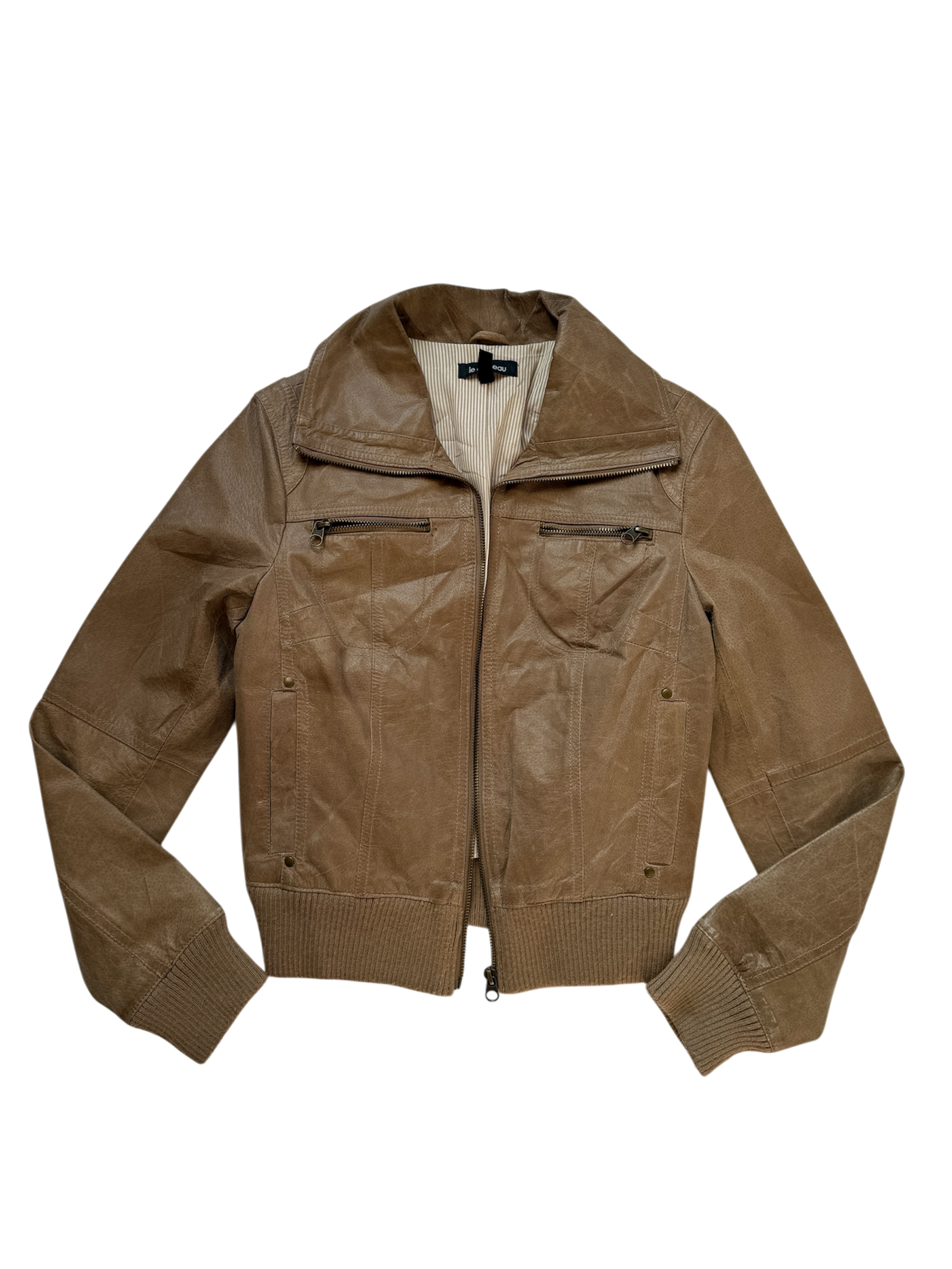 euro leather bomber