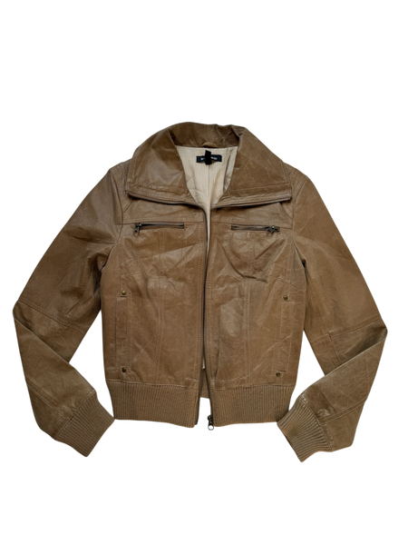 euro leather bomber