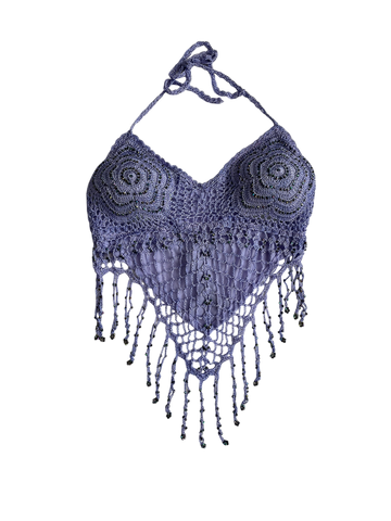 purple crochet halter💜