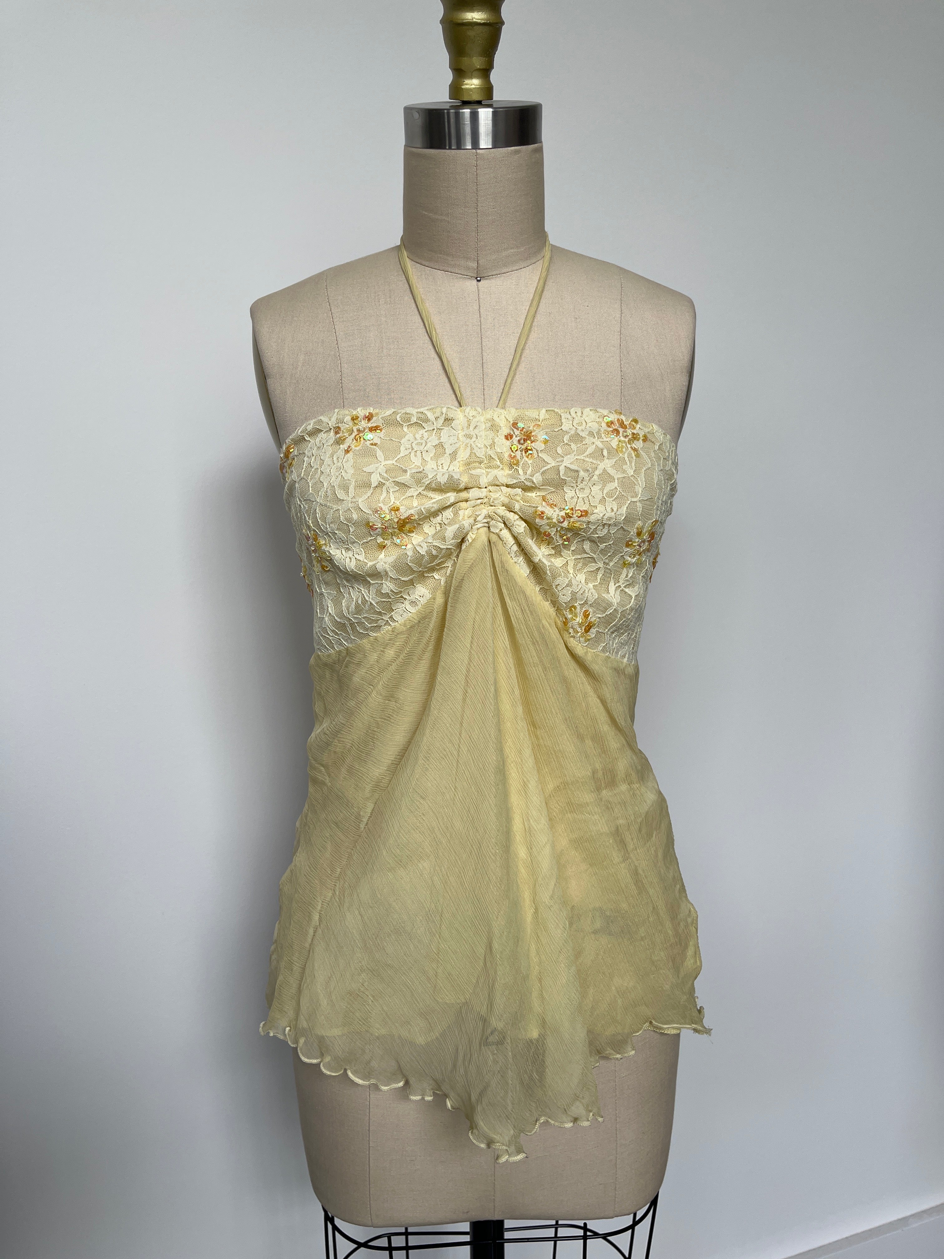 lemonade lace halter