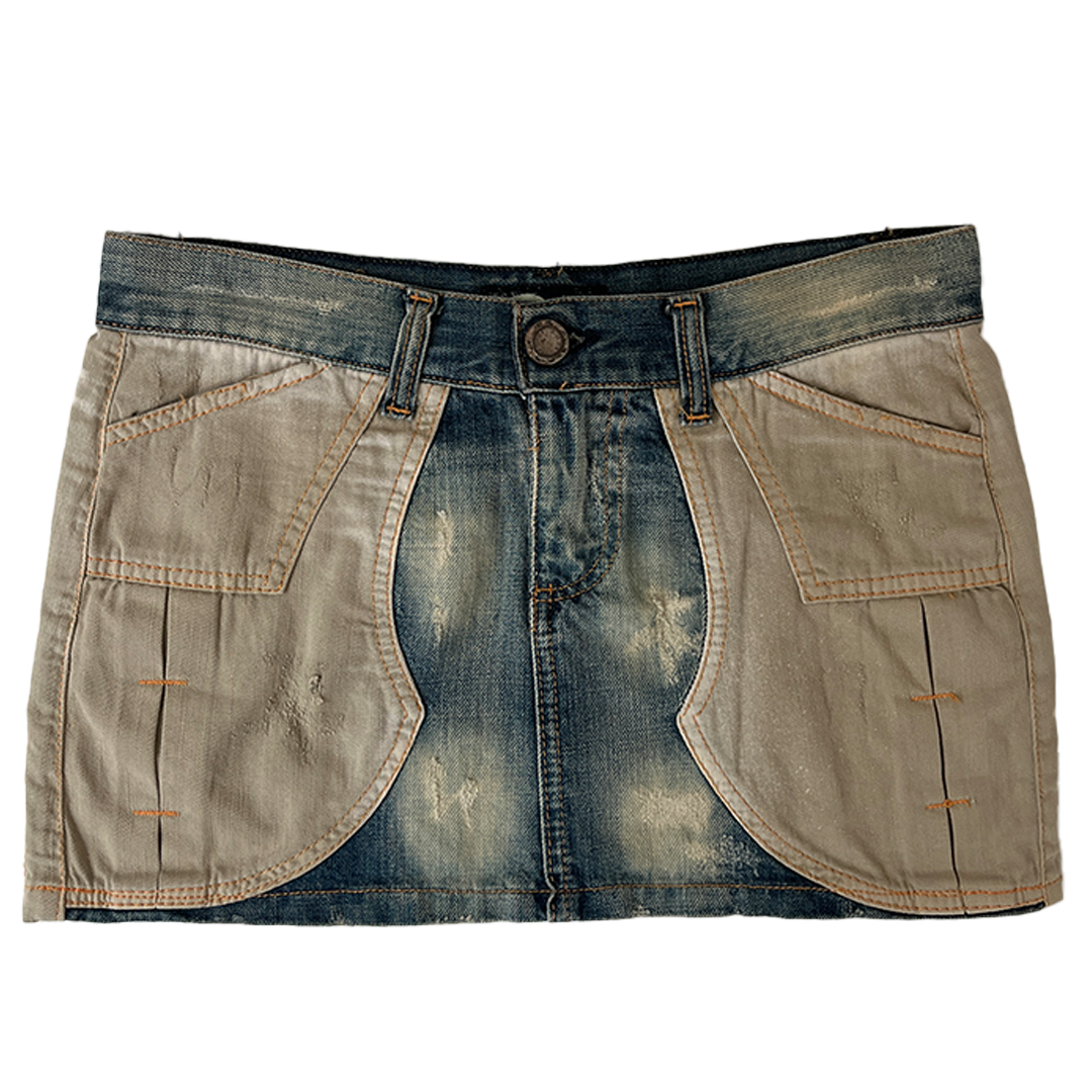CARGO DENIM MINI