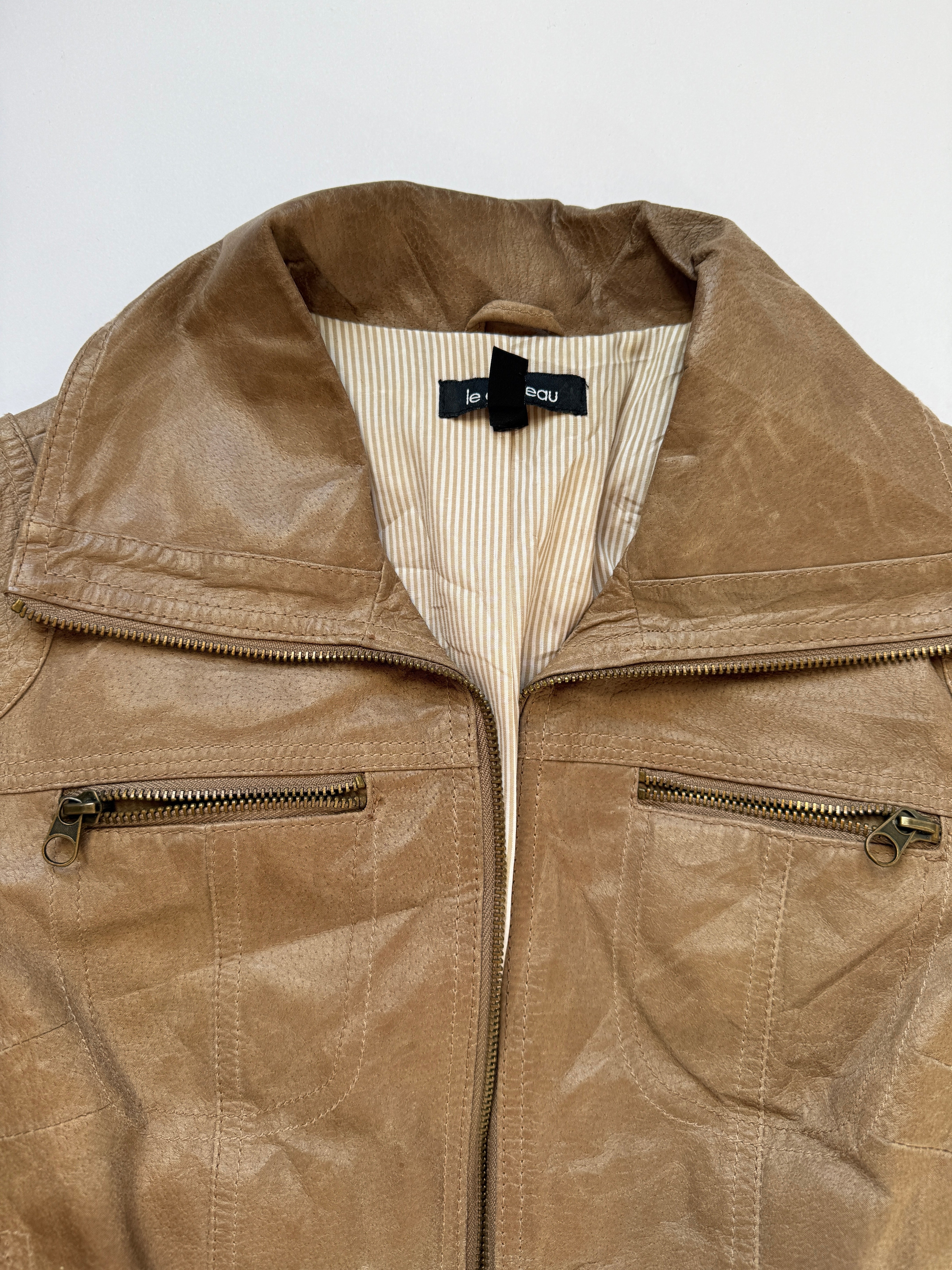 euro leather bomber