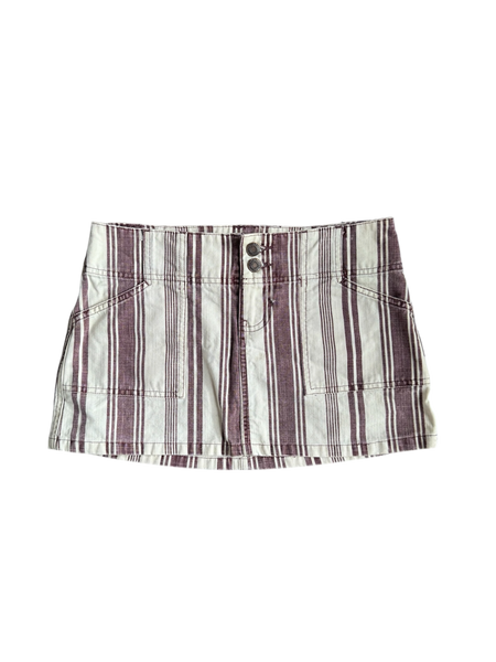 striped Abercrombie skirt