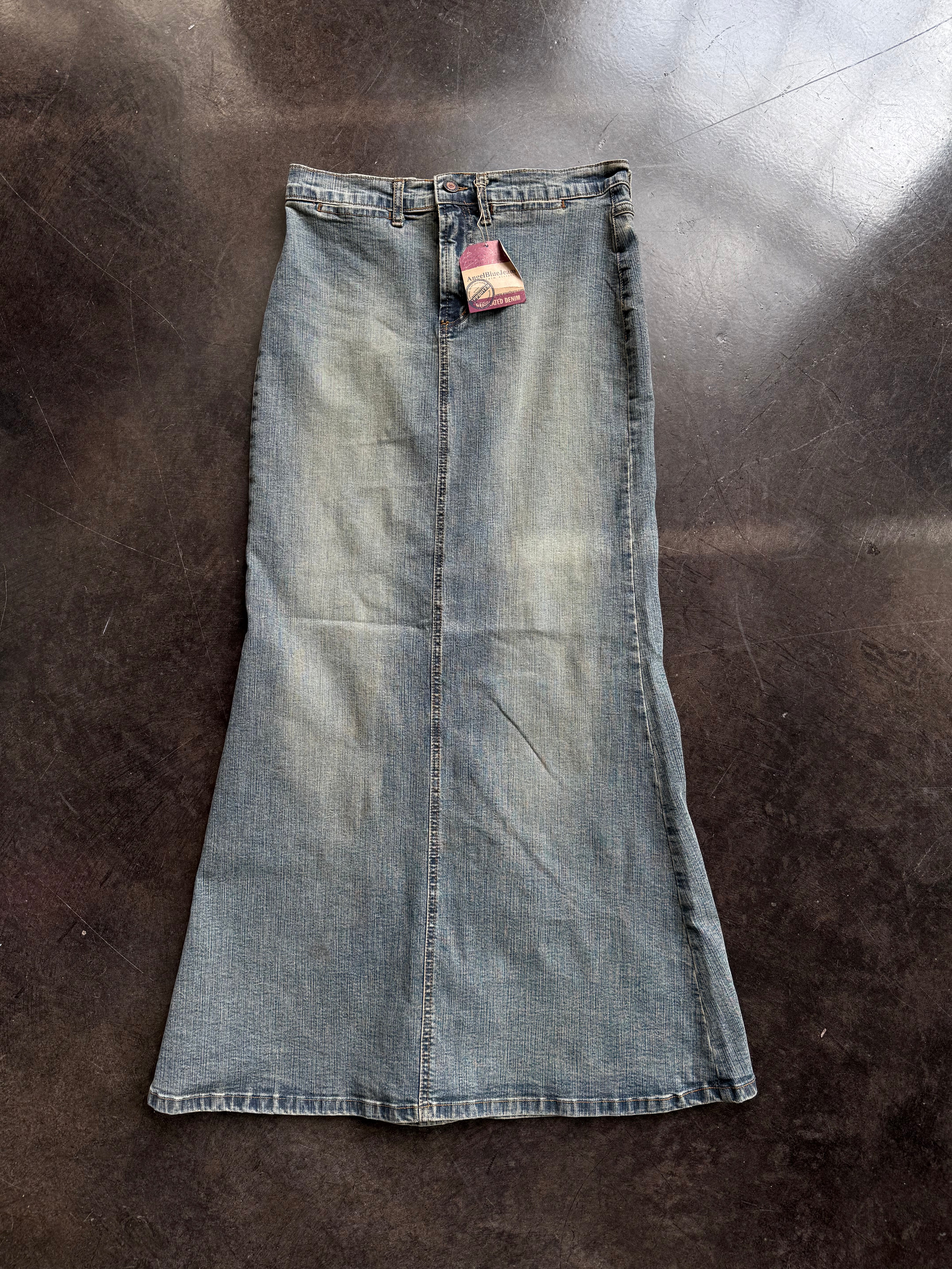 denim maxi skirt