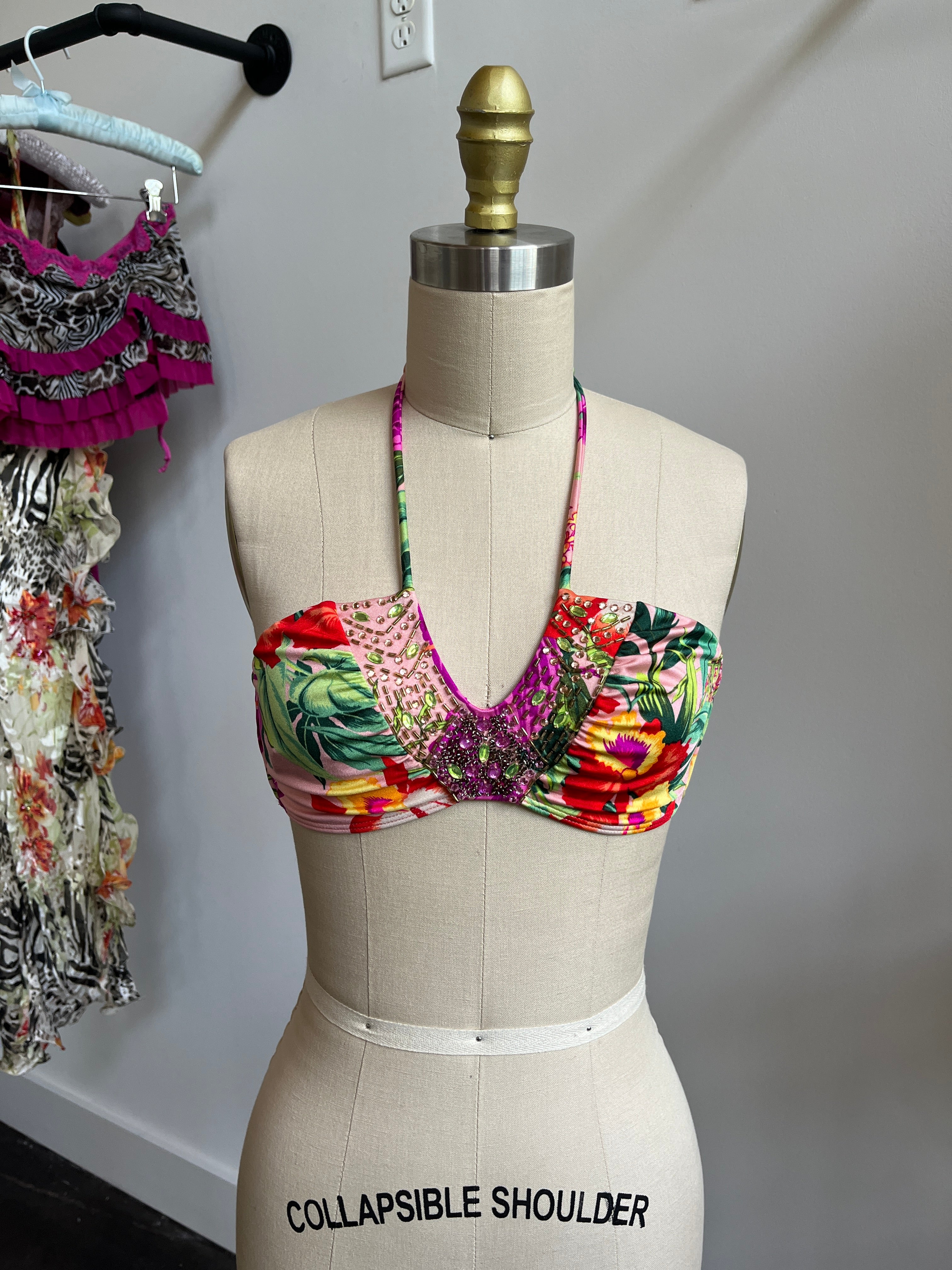 beaded bikini top 🌴