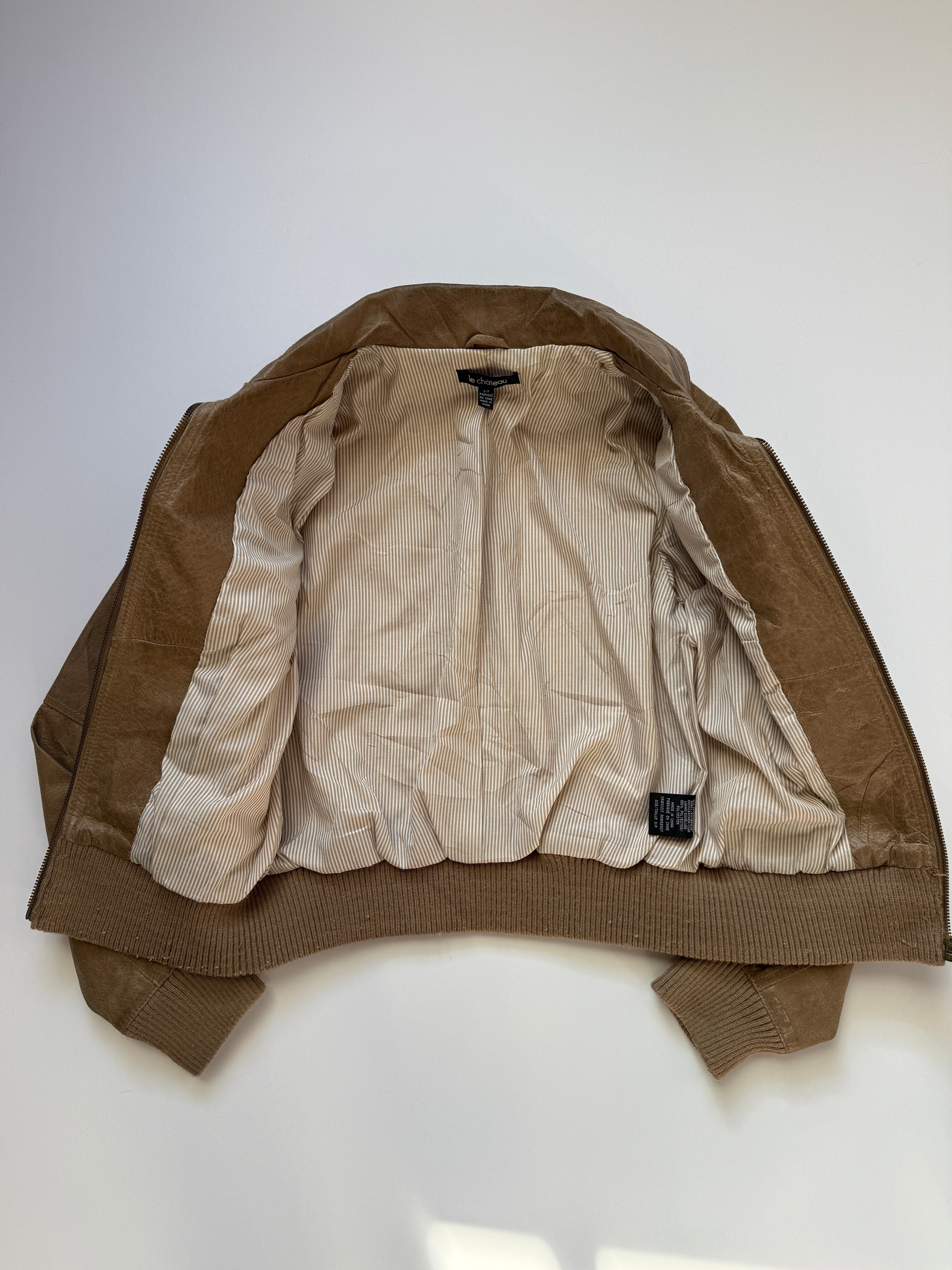 euro leather bomber