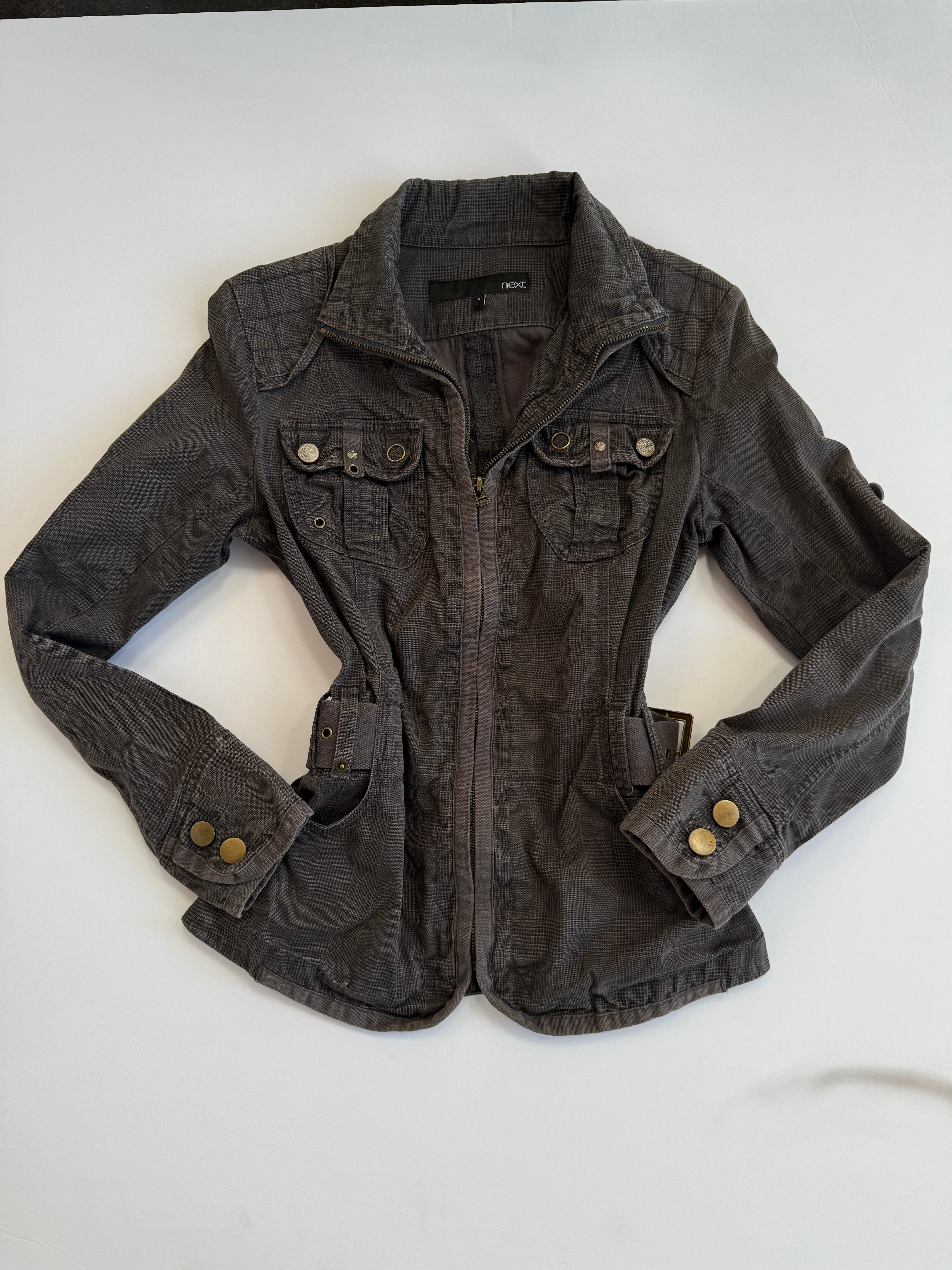 plaid euro jacket