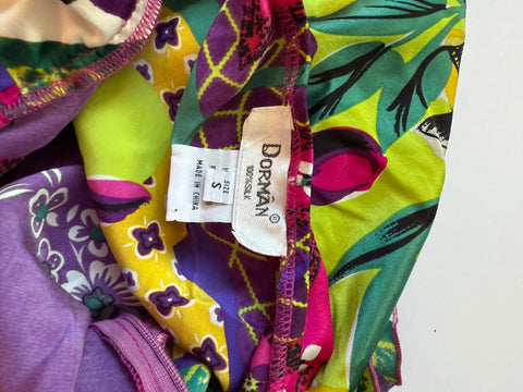 tropical silk halter top