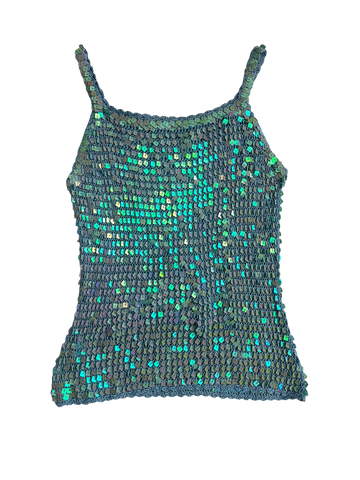 blue mermaid sequin top🧜🏼‍♀️
