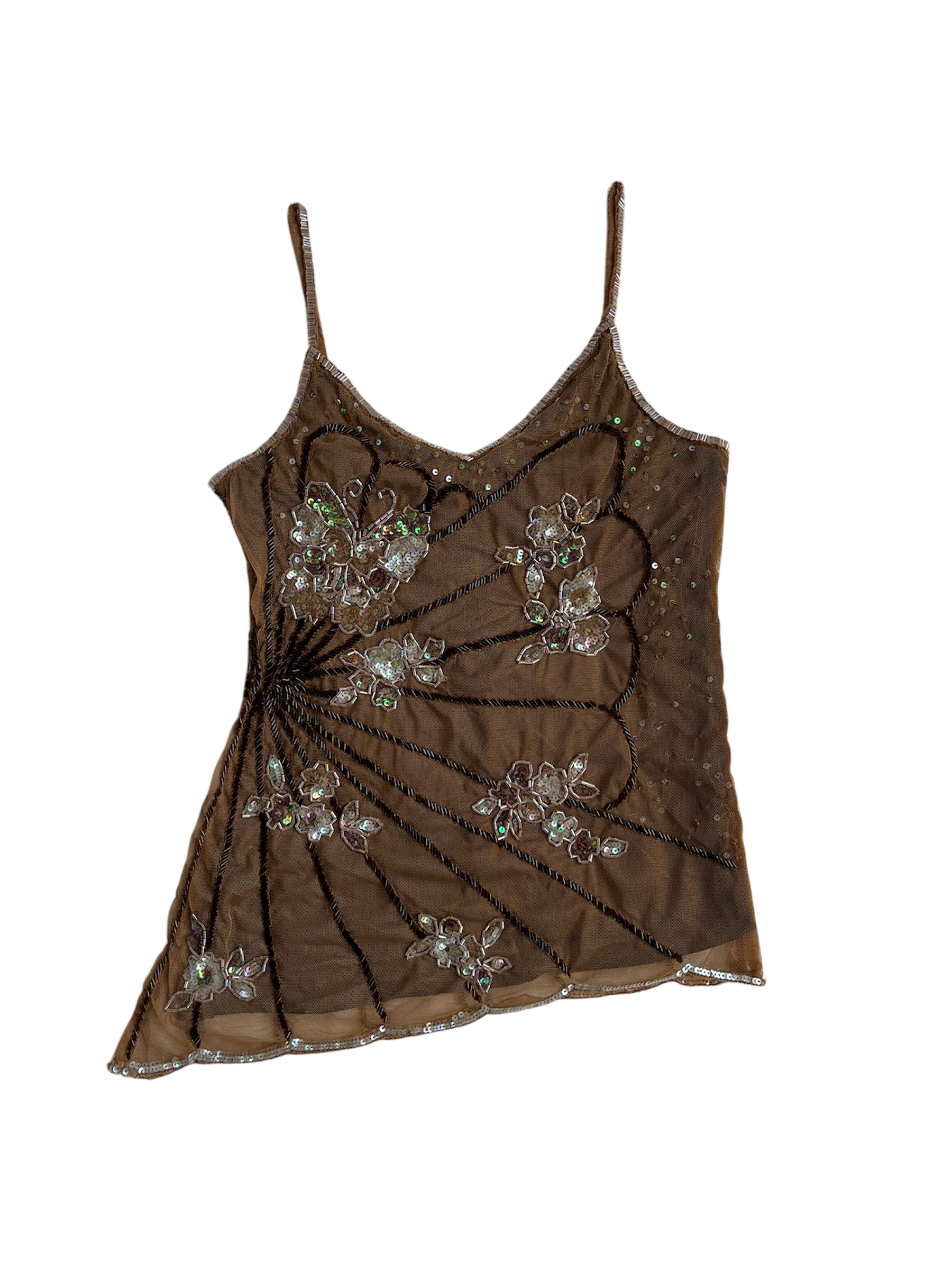 butterfly sequin top