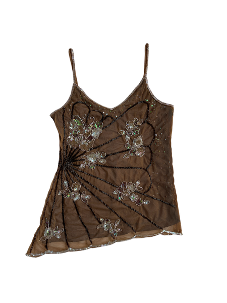 butterfly sequin top