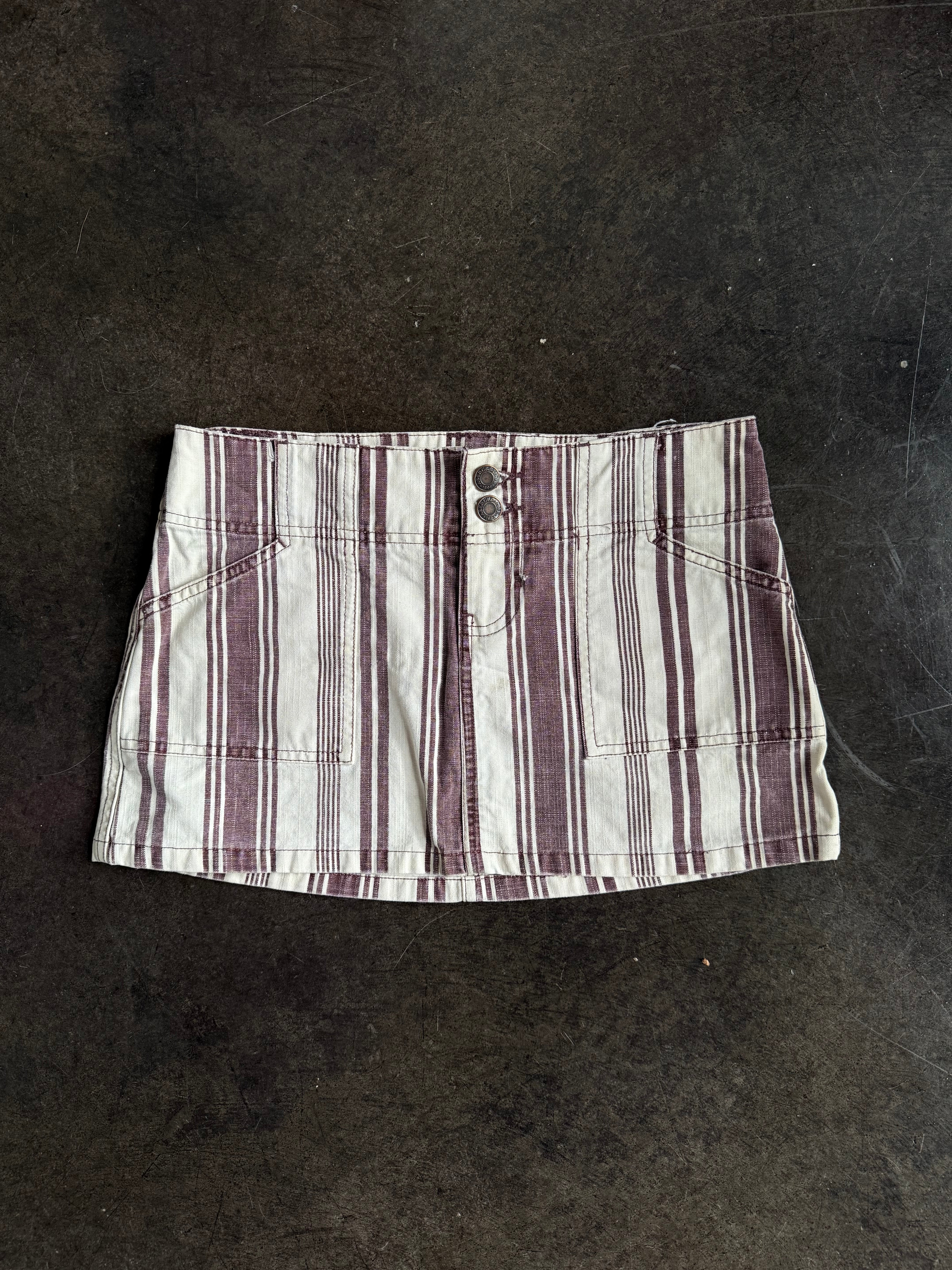 striped Abercrombie skirt