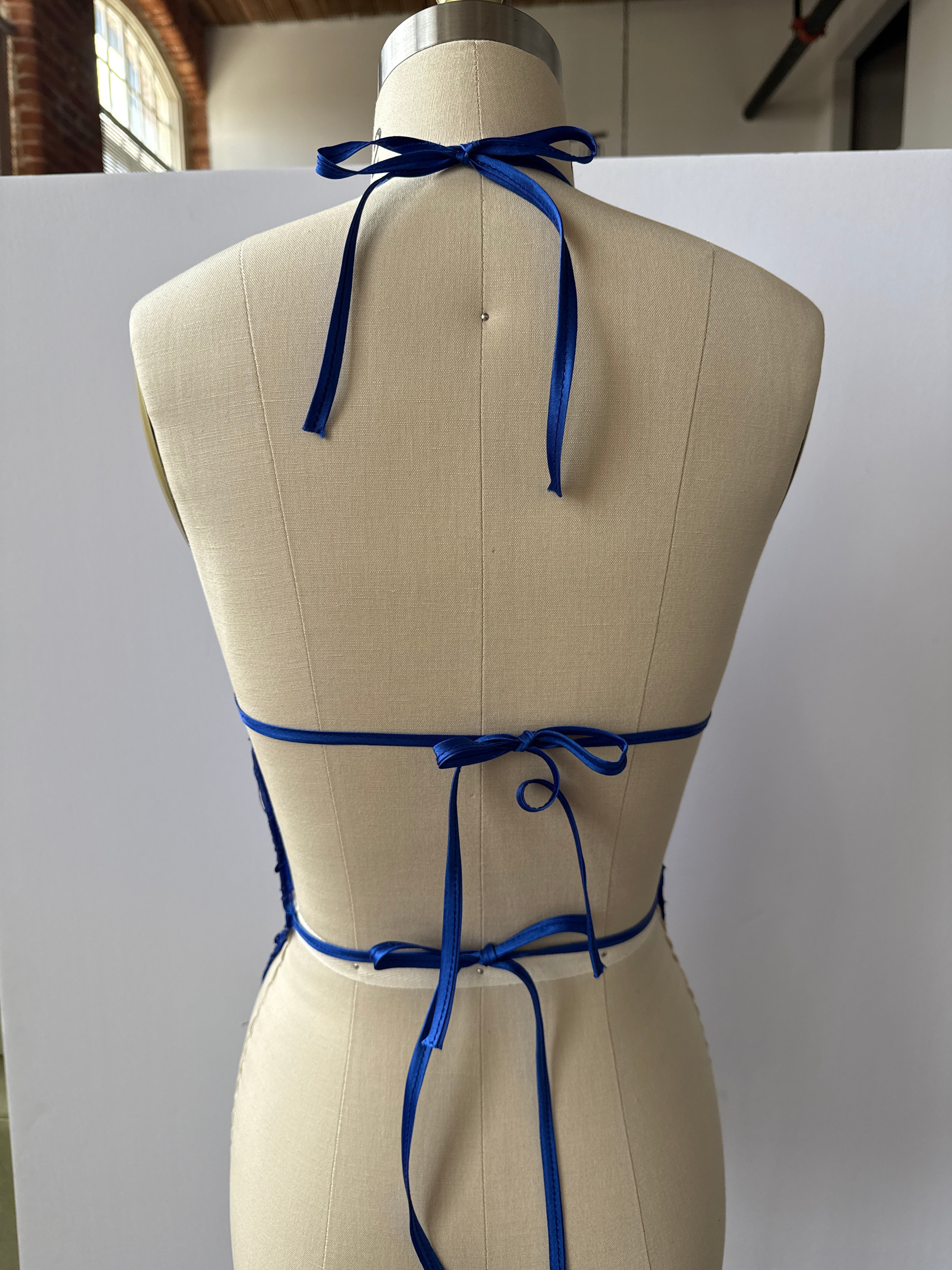 royal blue halter