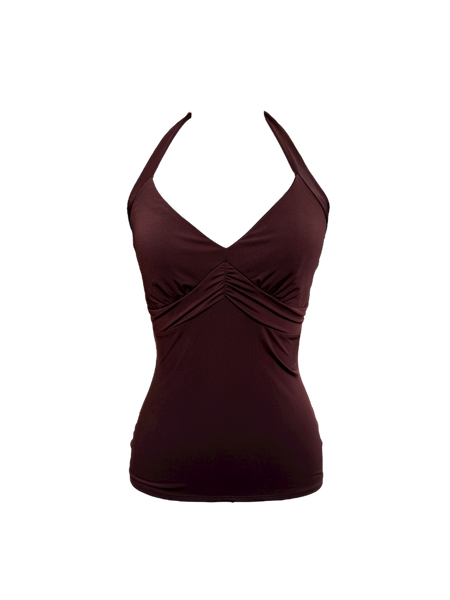 chocolate halter top🍫