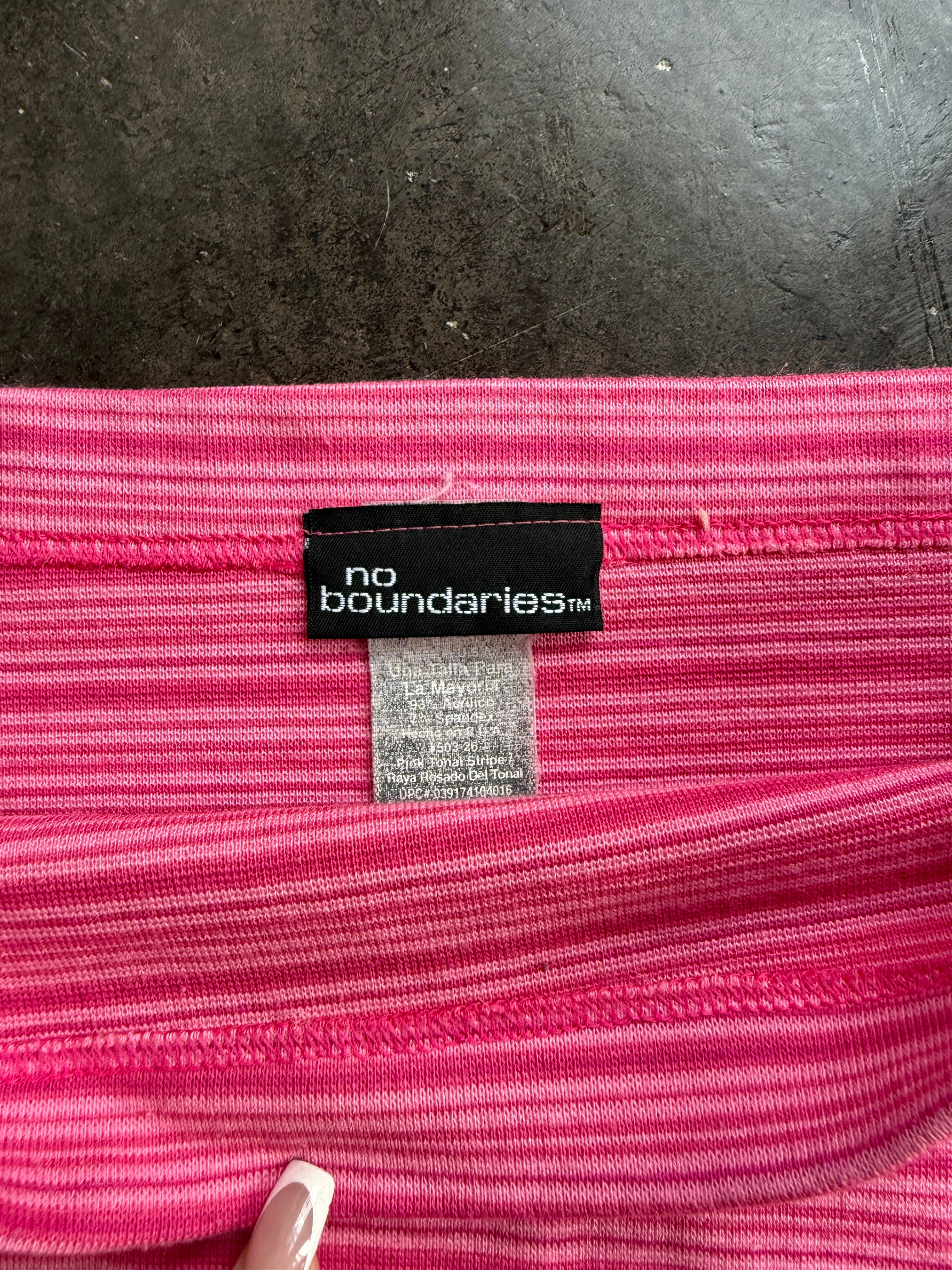 pink striped tube top