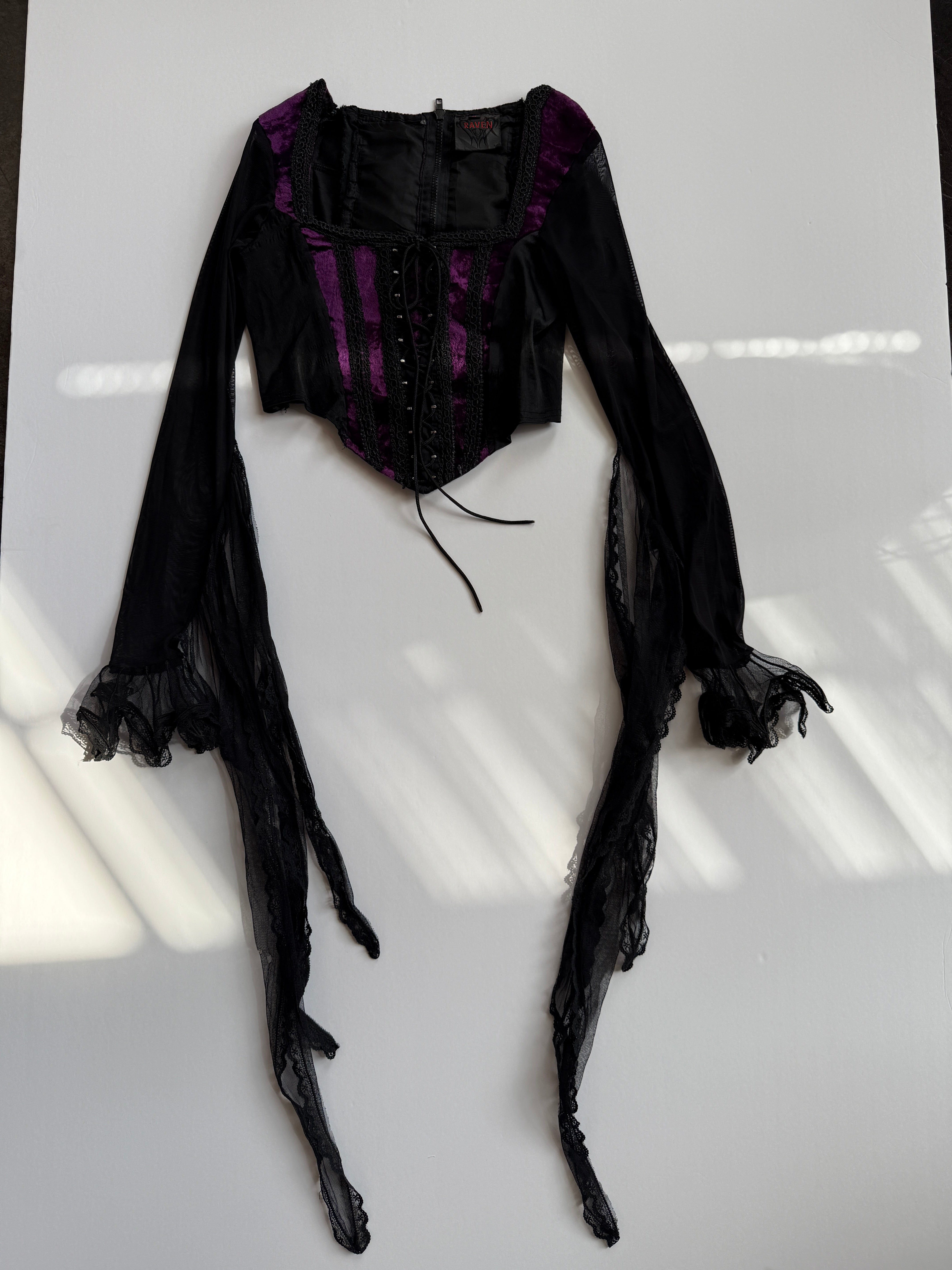 raven corset top