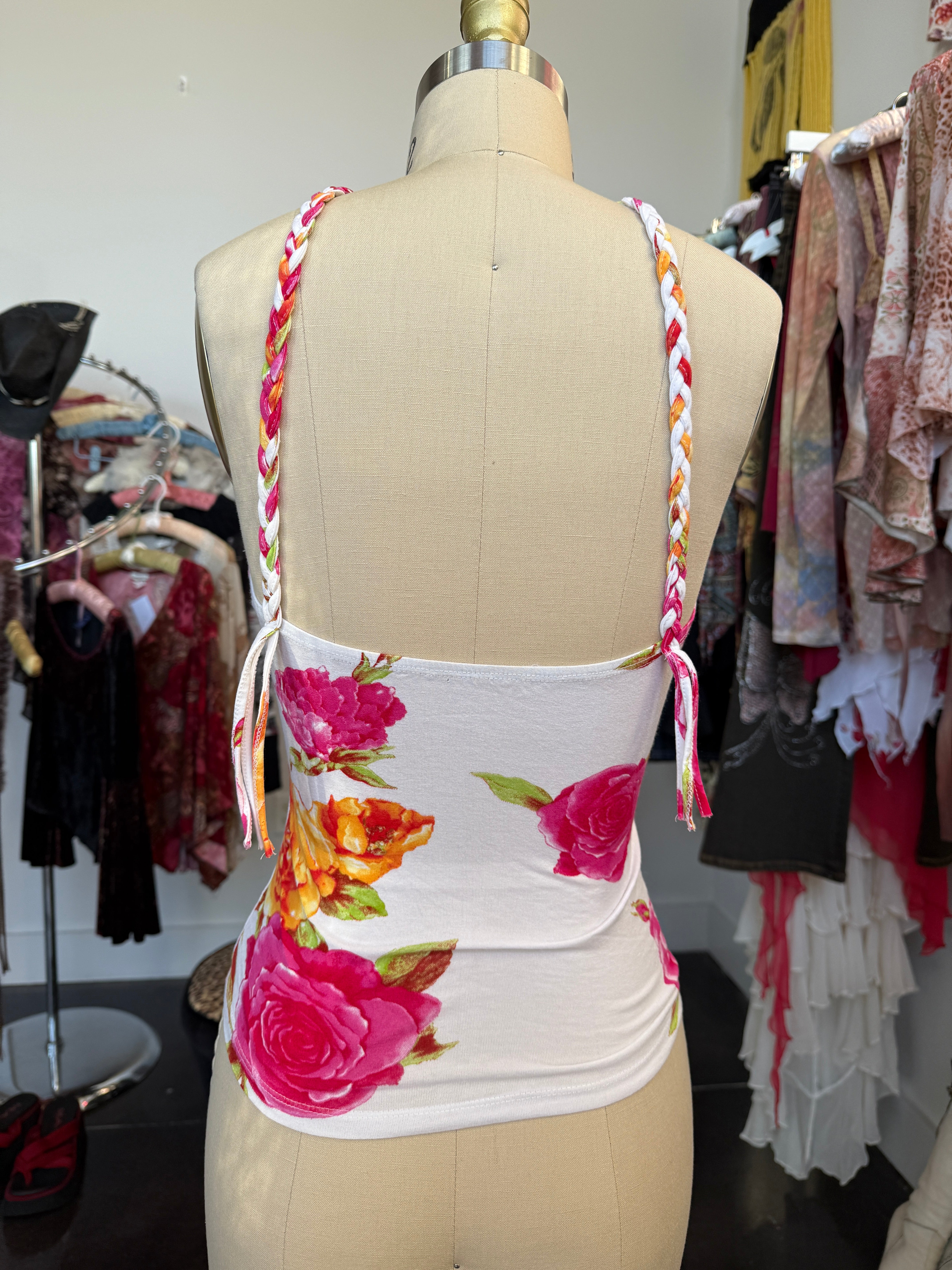 white floral tank🌺
