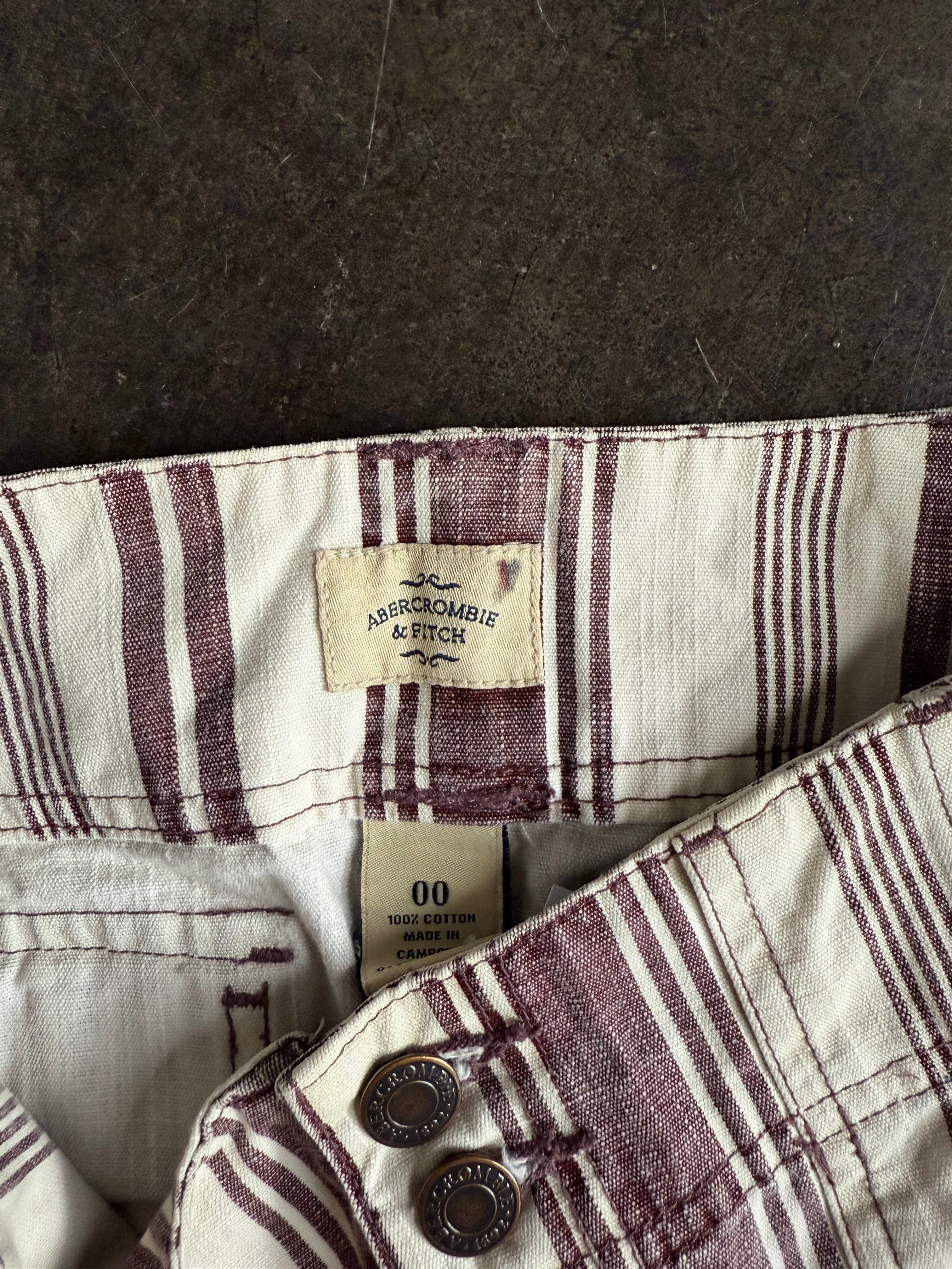 striped Abercrombie skirt