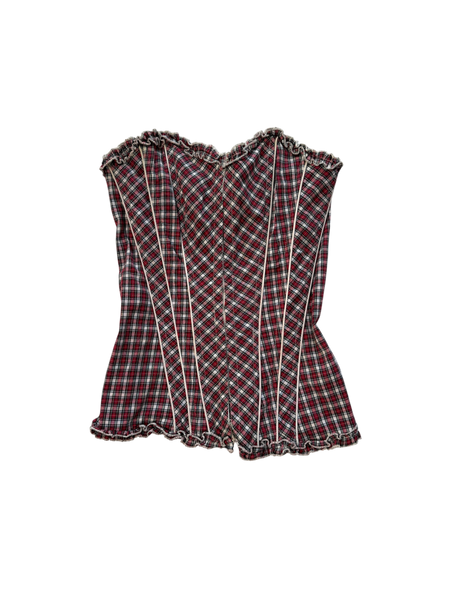 plaid corset❄️