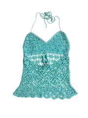 mermaid crochet halter🩵