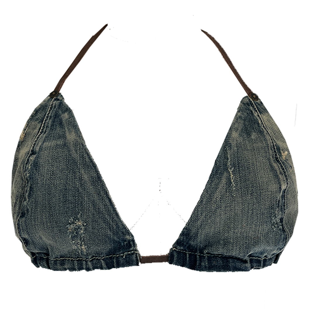 GUESS DENIM BIKINI TOP