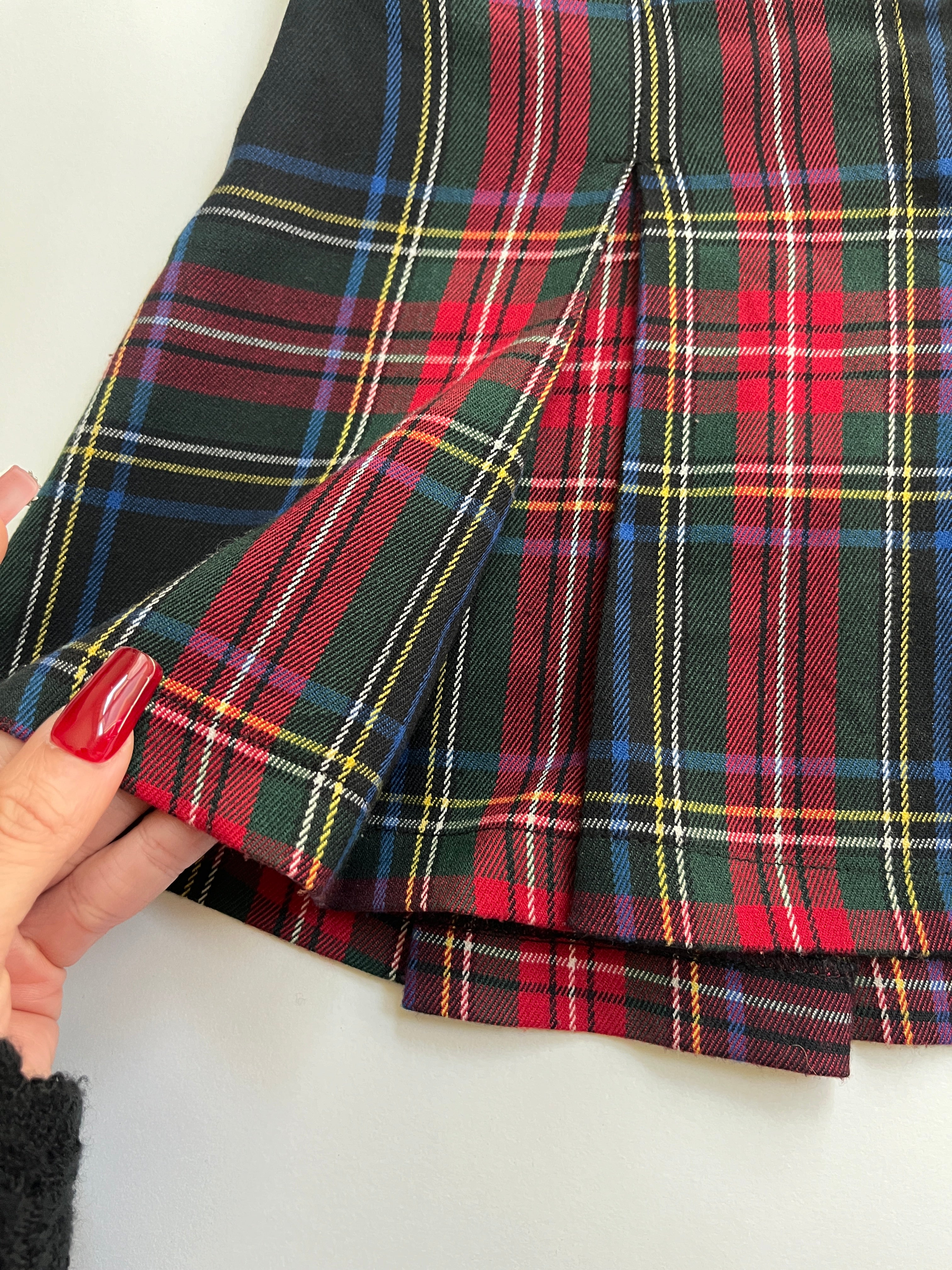 red plaid mini
