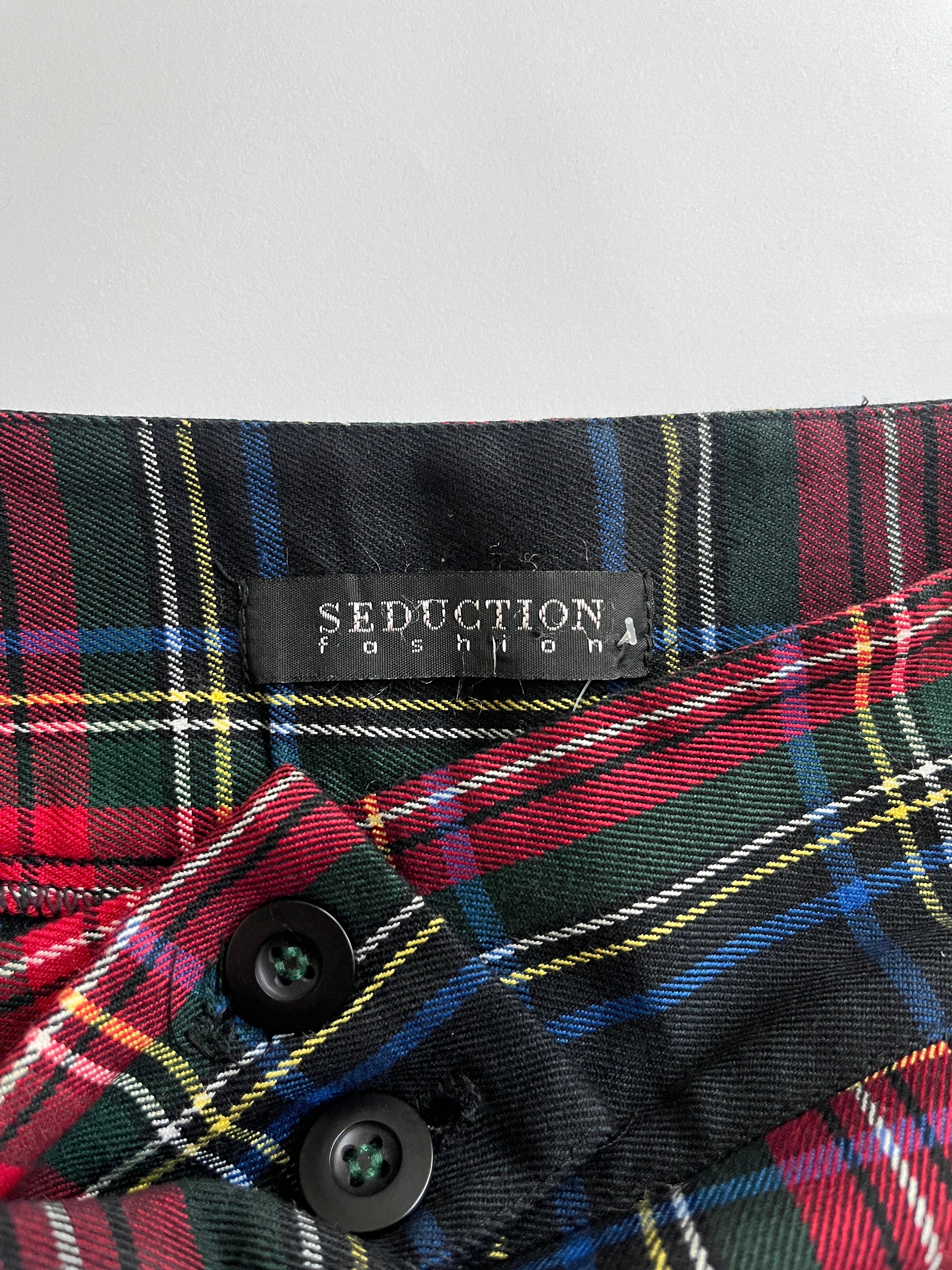 red plaid mini