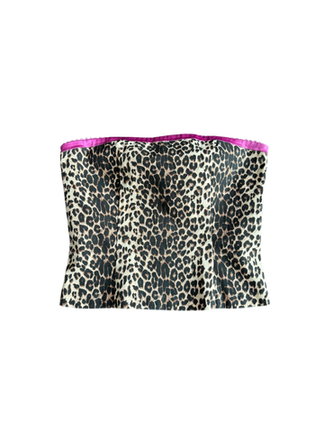 cheetah tube top
