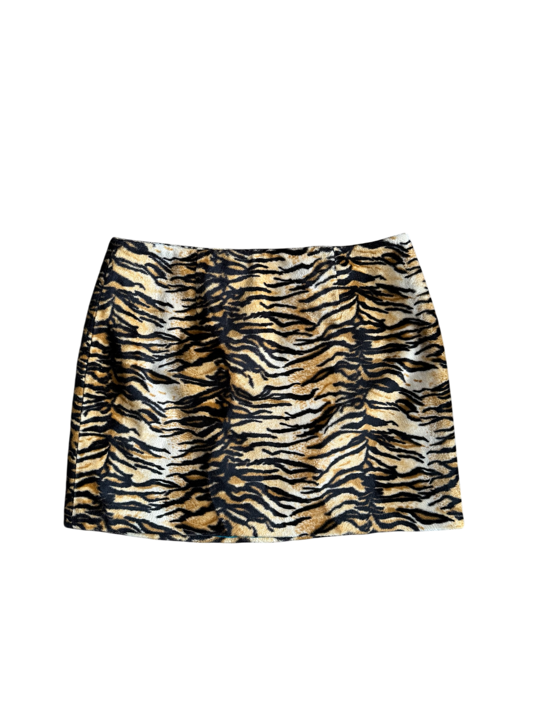 animal print mini skirt