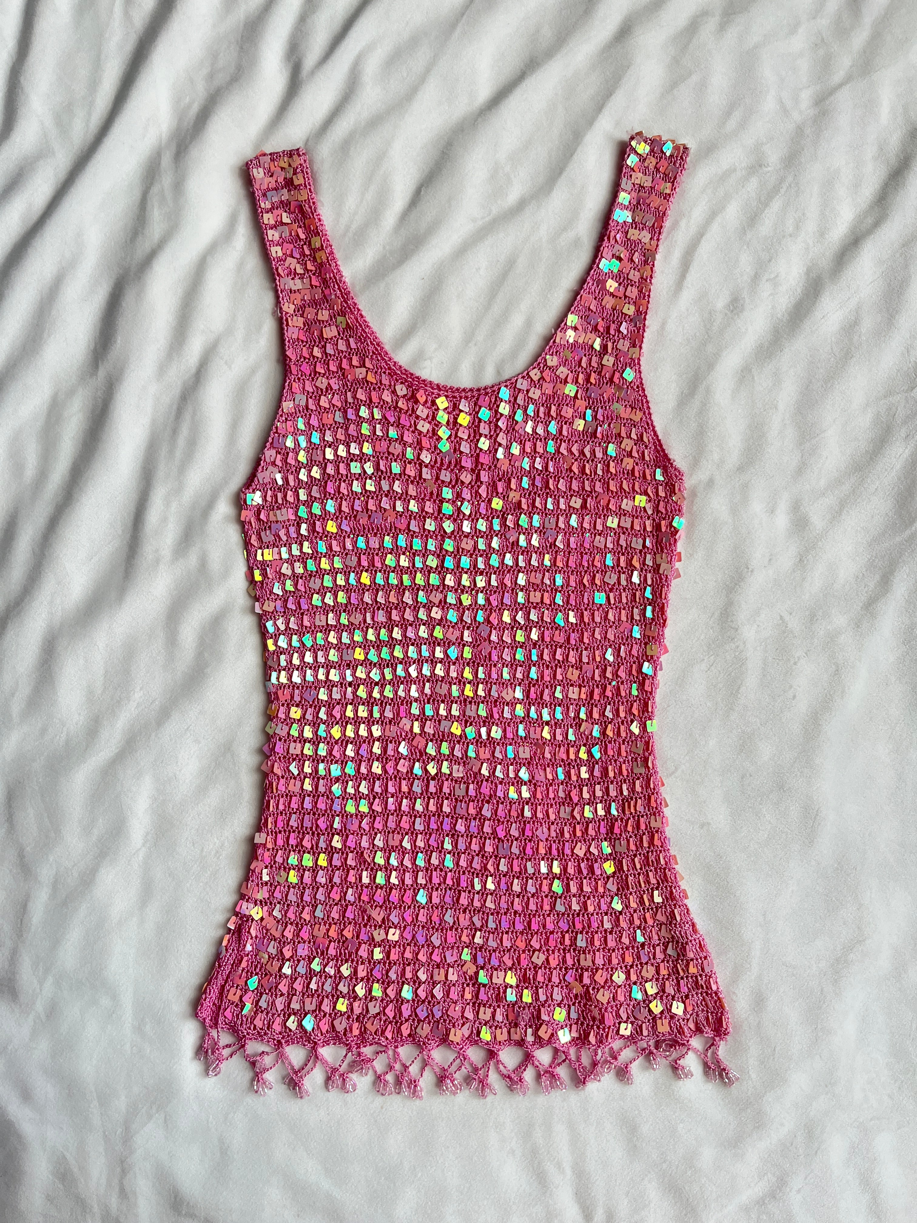 pink mermaid sequin top💖
