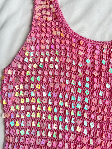 pink mermaid sequin top💖