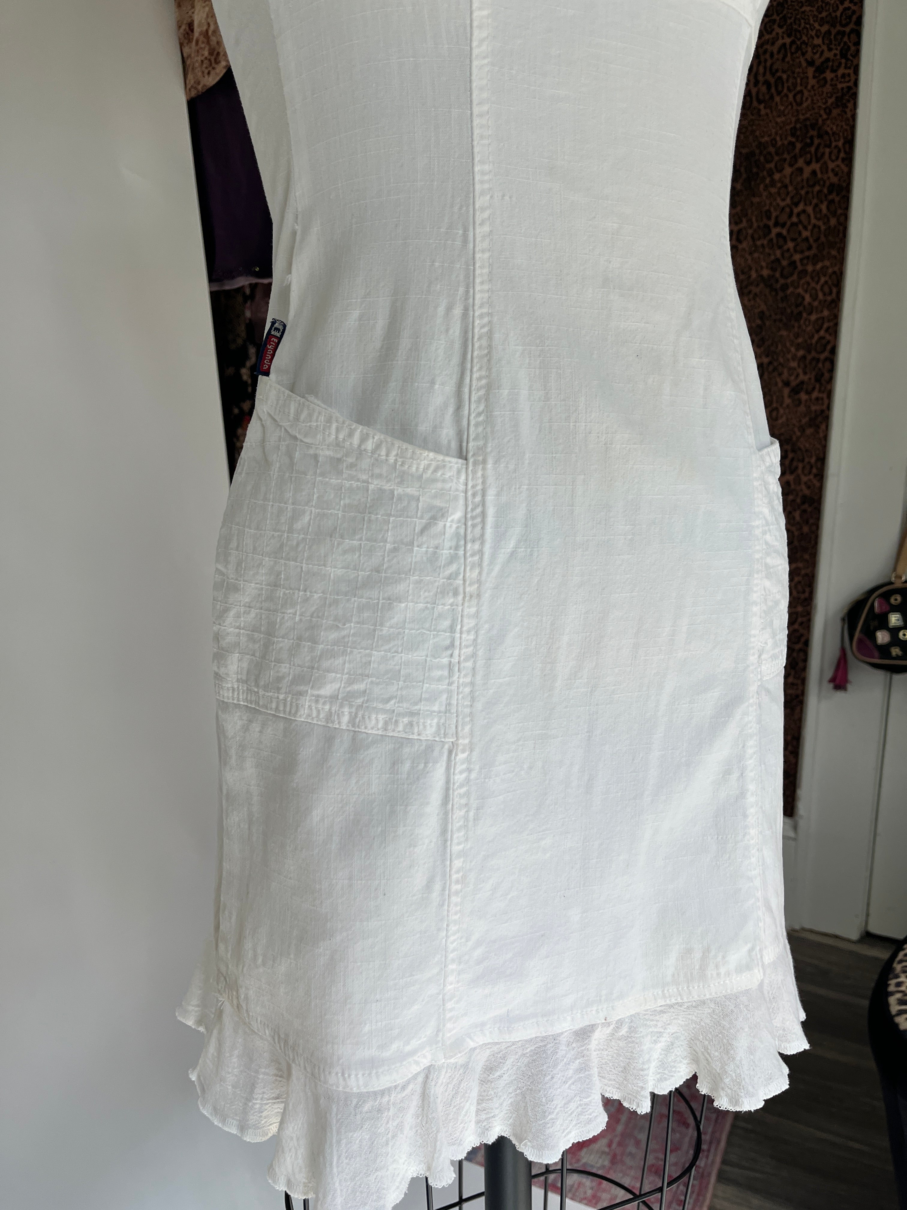 WHITE TUBE DRESS