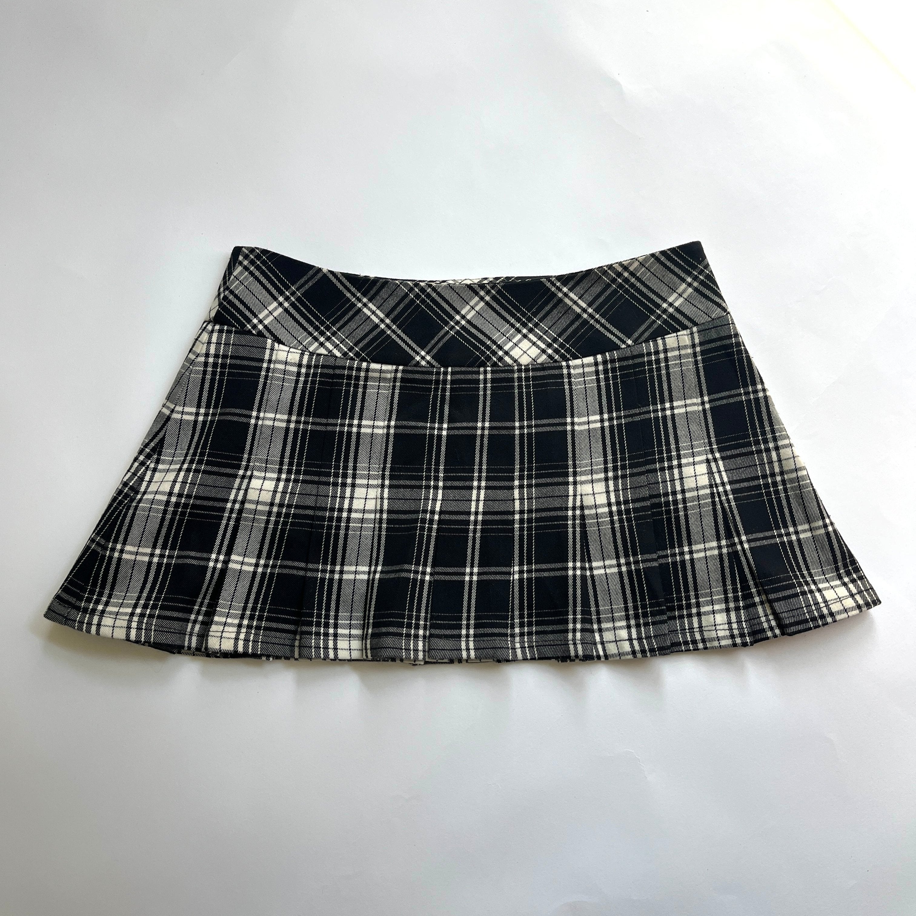 pleated micro mini