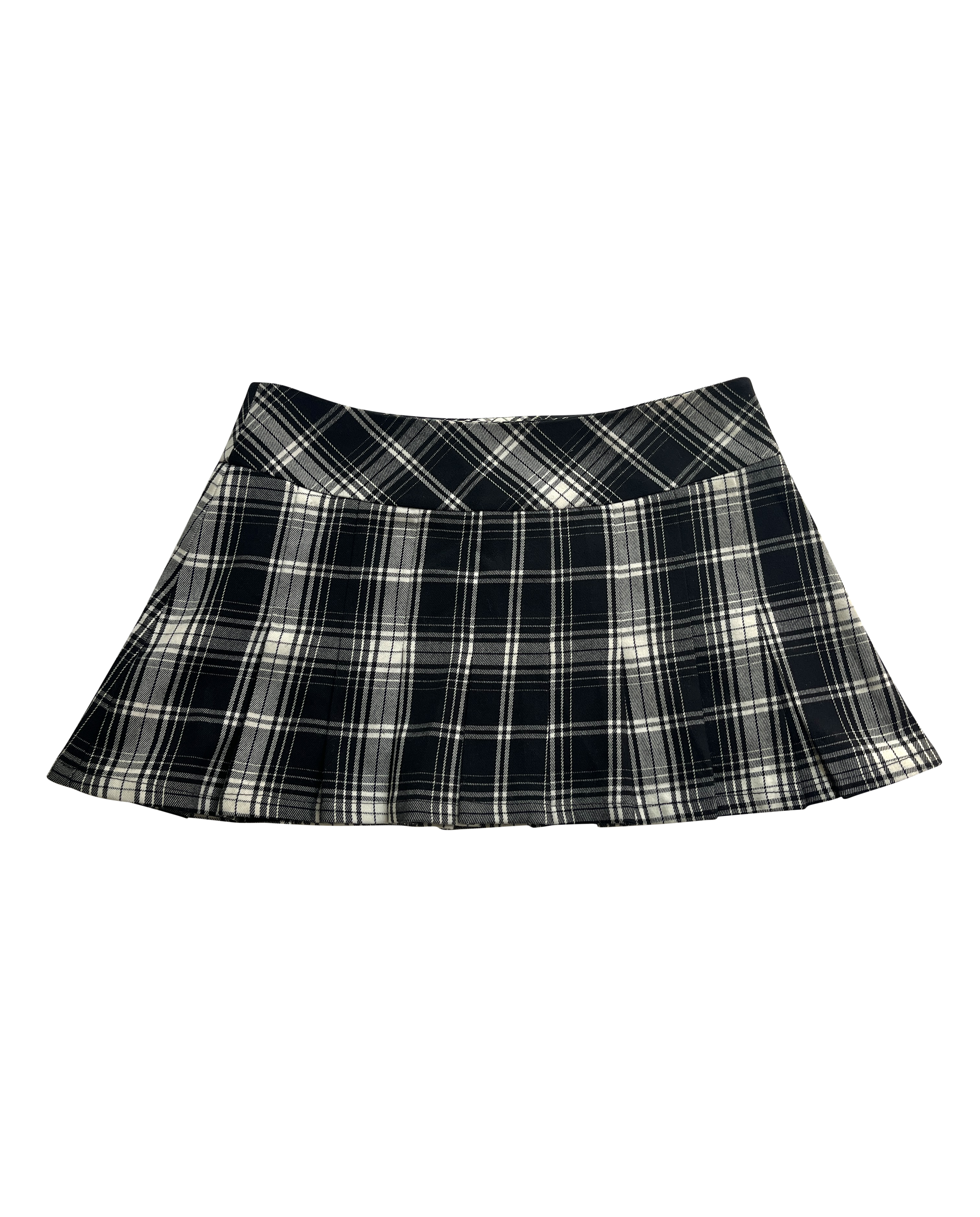 pleated micro mini