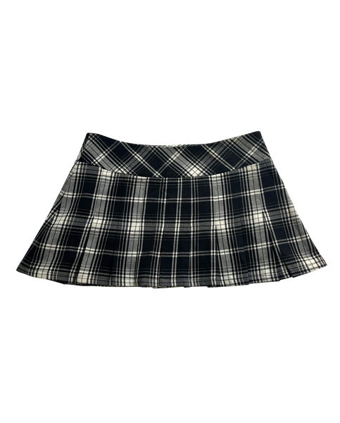 pleated micro mini