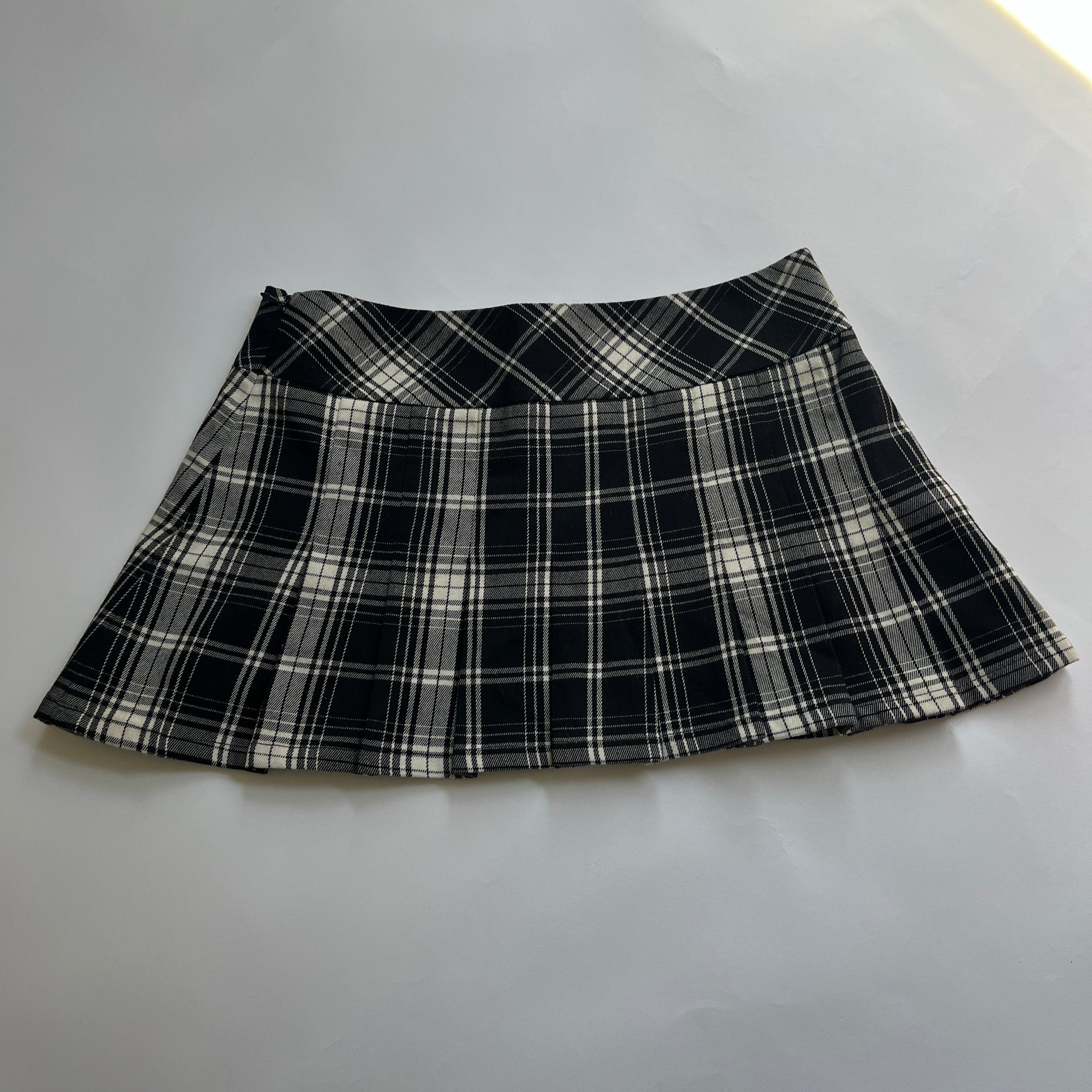pleated micro mini